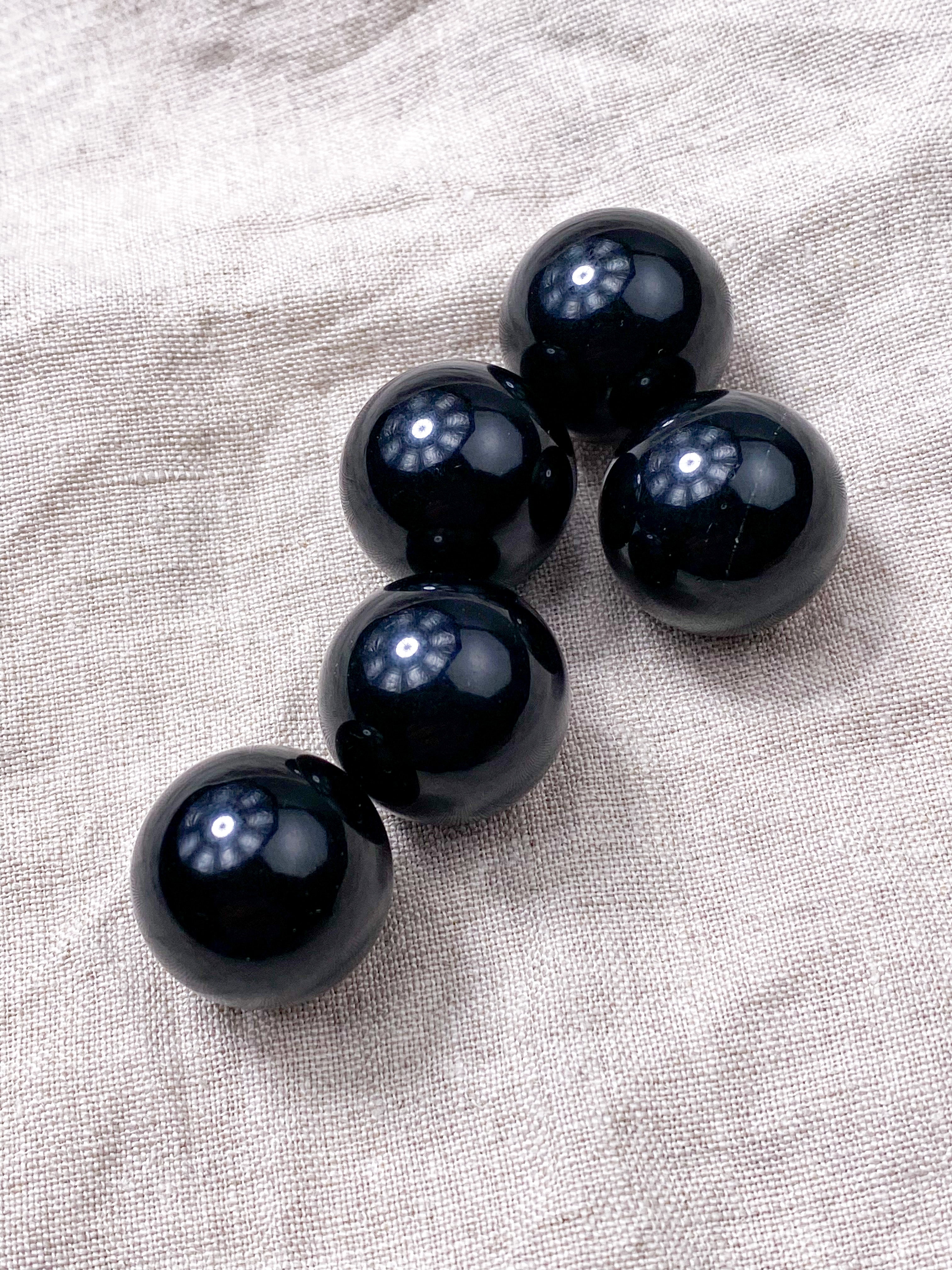 Obsidian Kugle - 2 cm