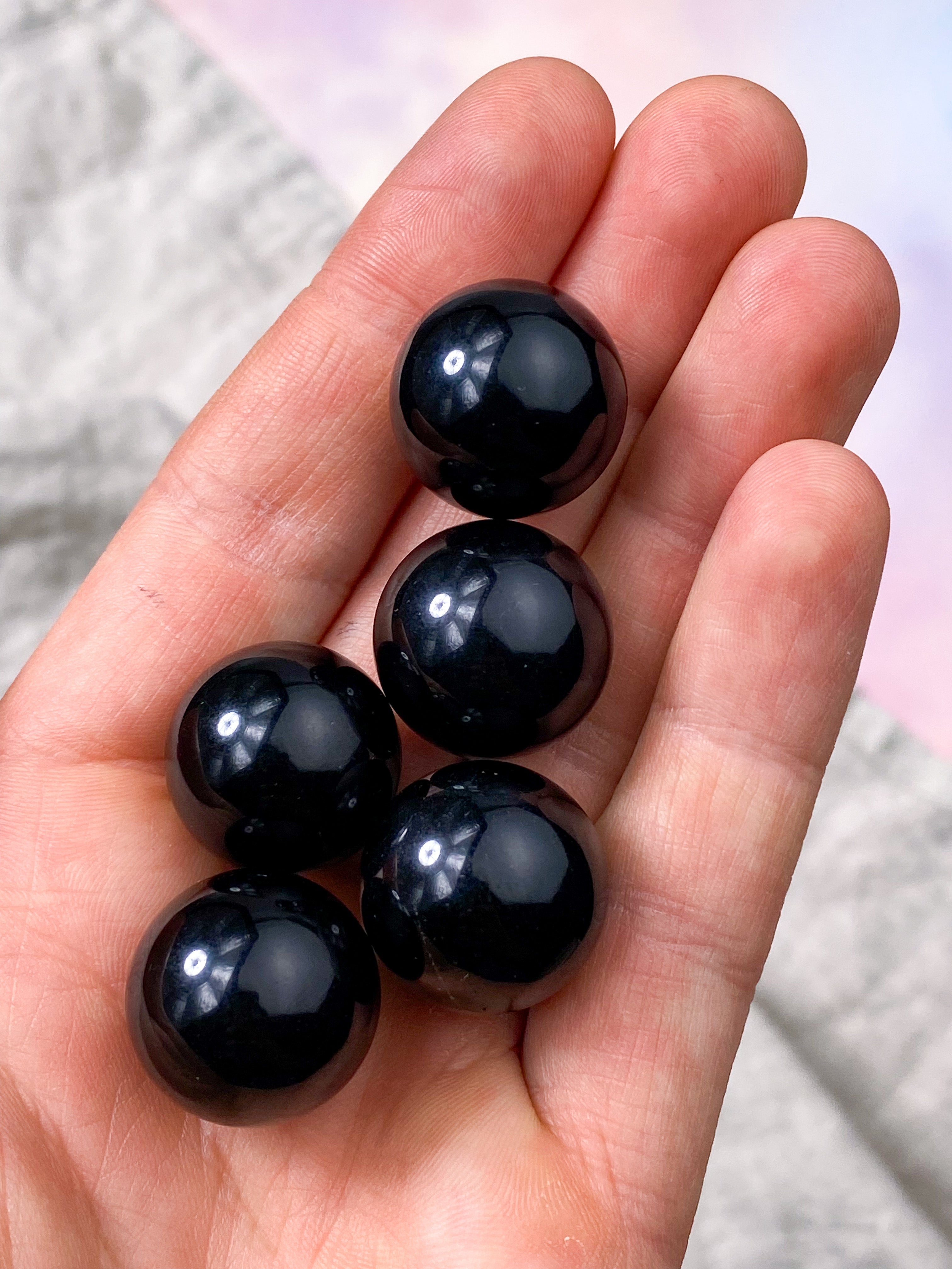 Obsidian Kugle - 2 cm