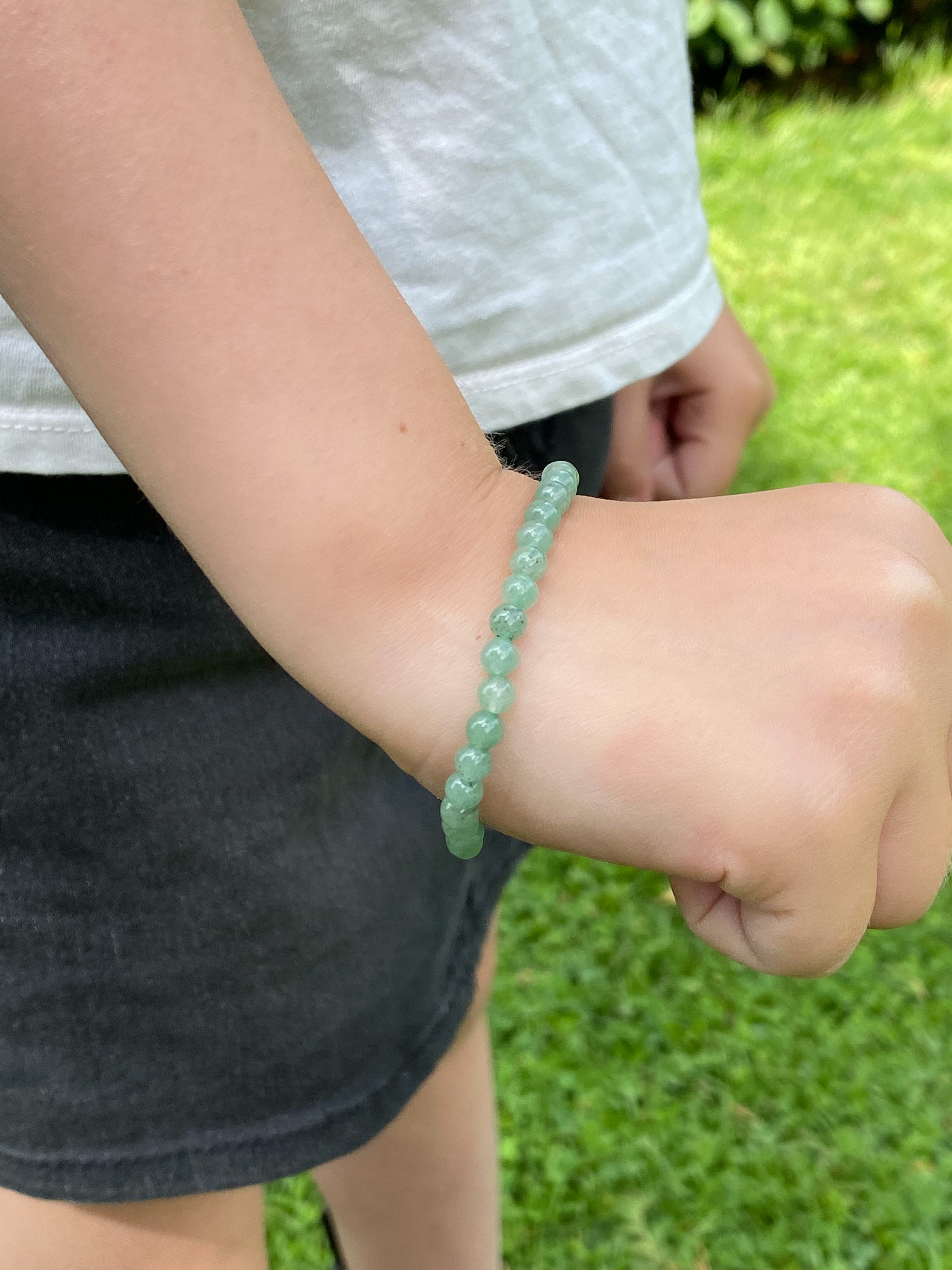 Grøn Aventurin Armbånd (Børn)