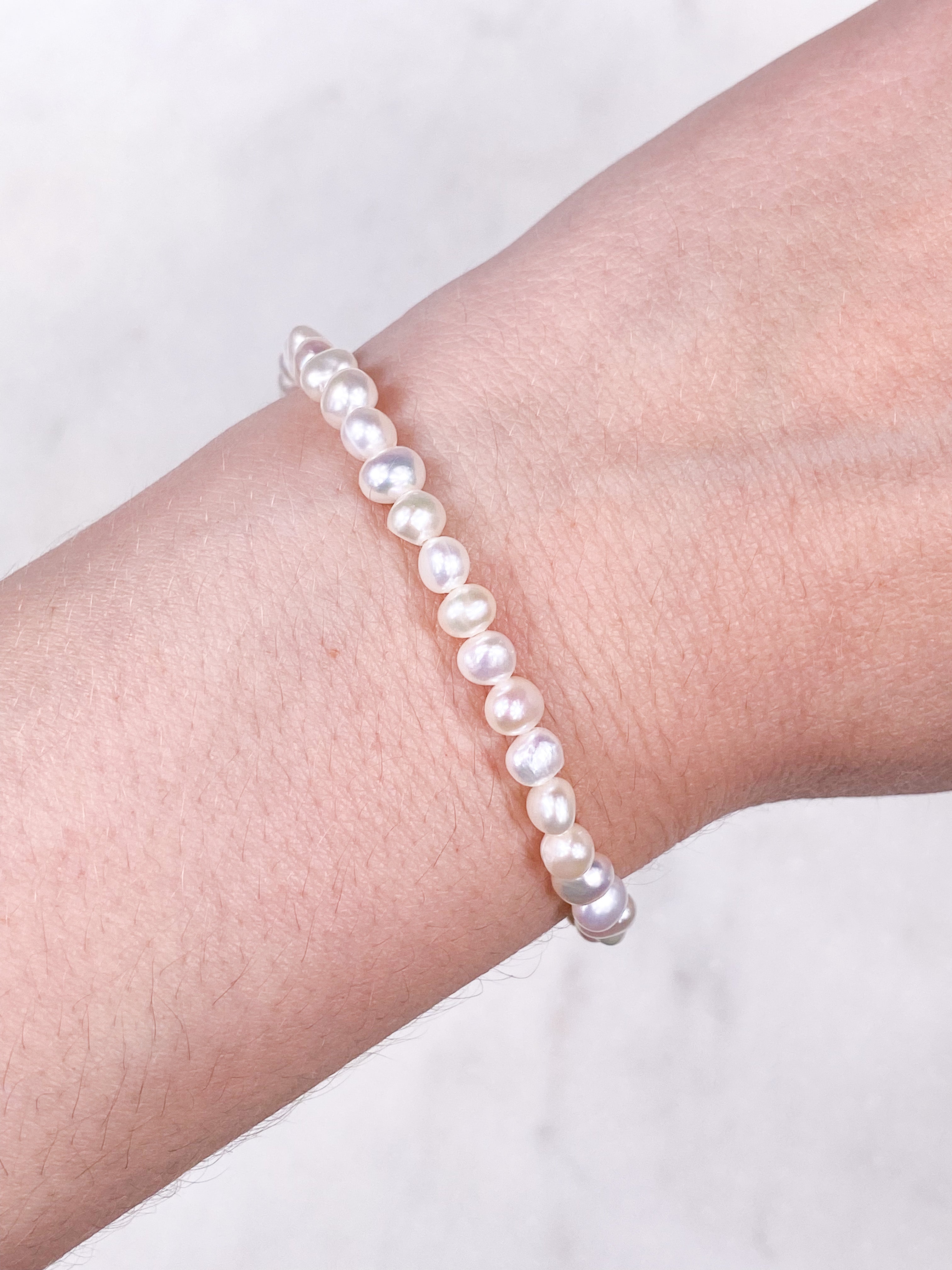 Ferskvandsperle Armbånd