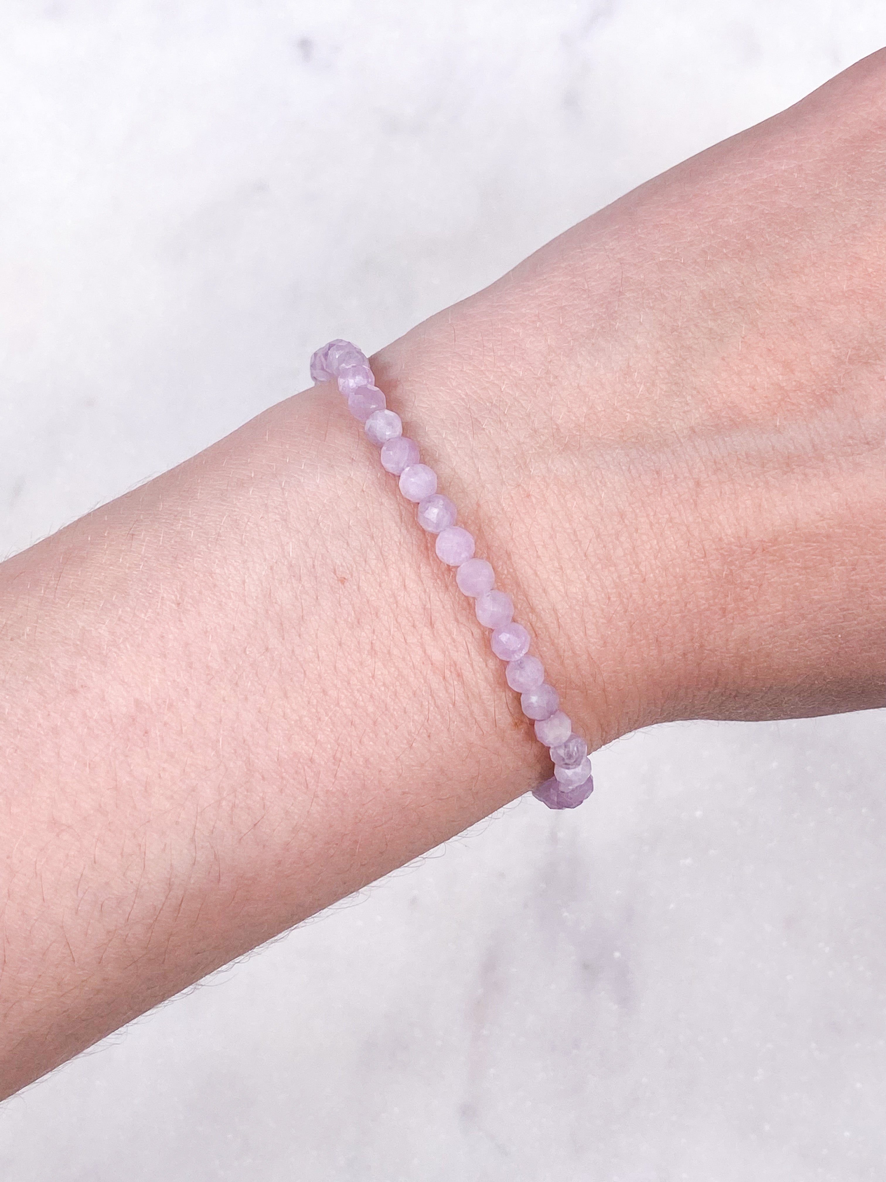 Kunzit Armbånd (Facet)