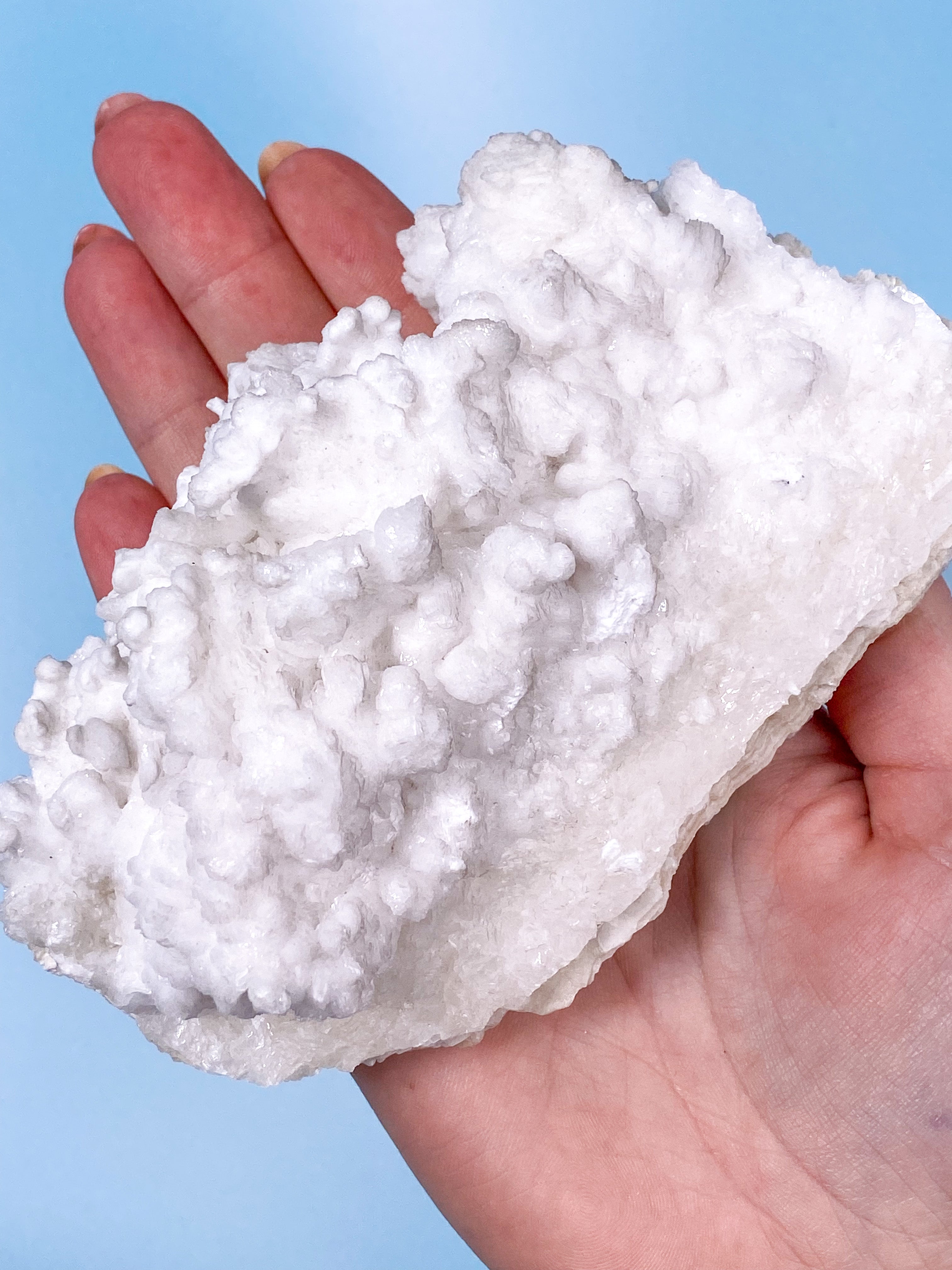 White Aragonite Cluster (No.6)