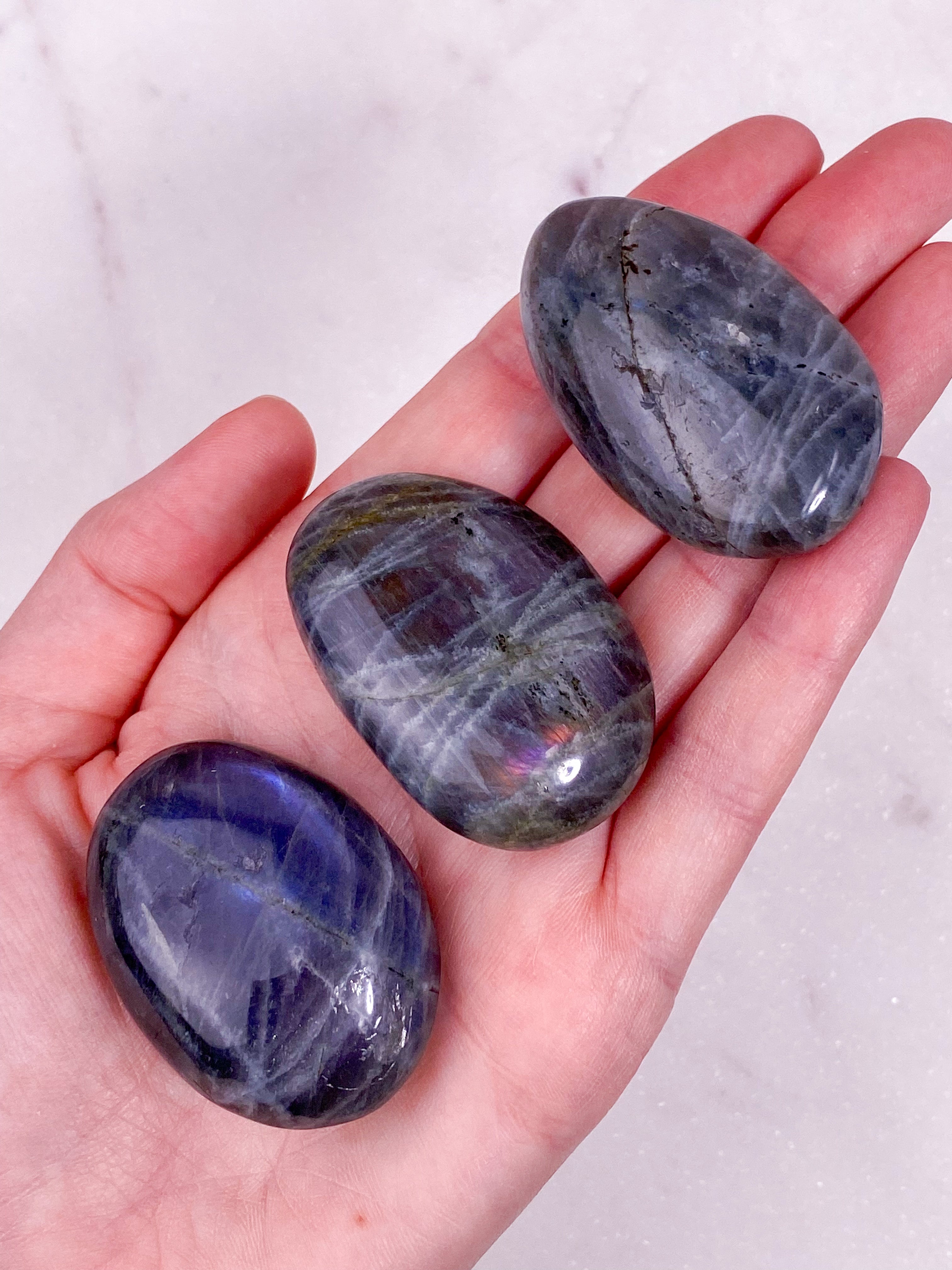 Guld labradorite hjärta