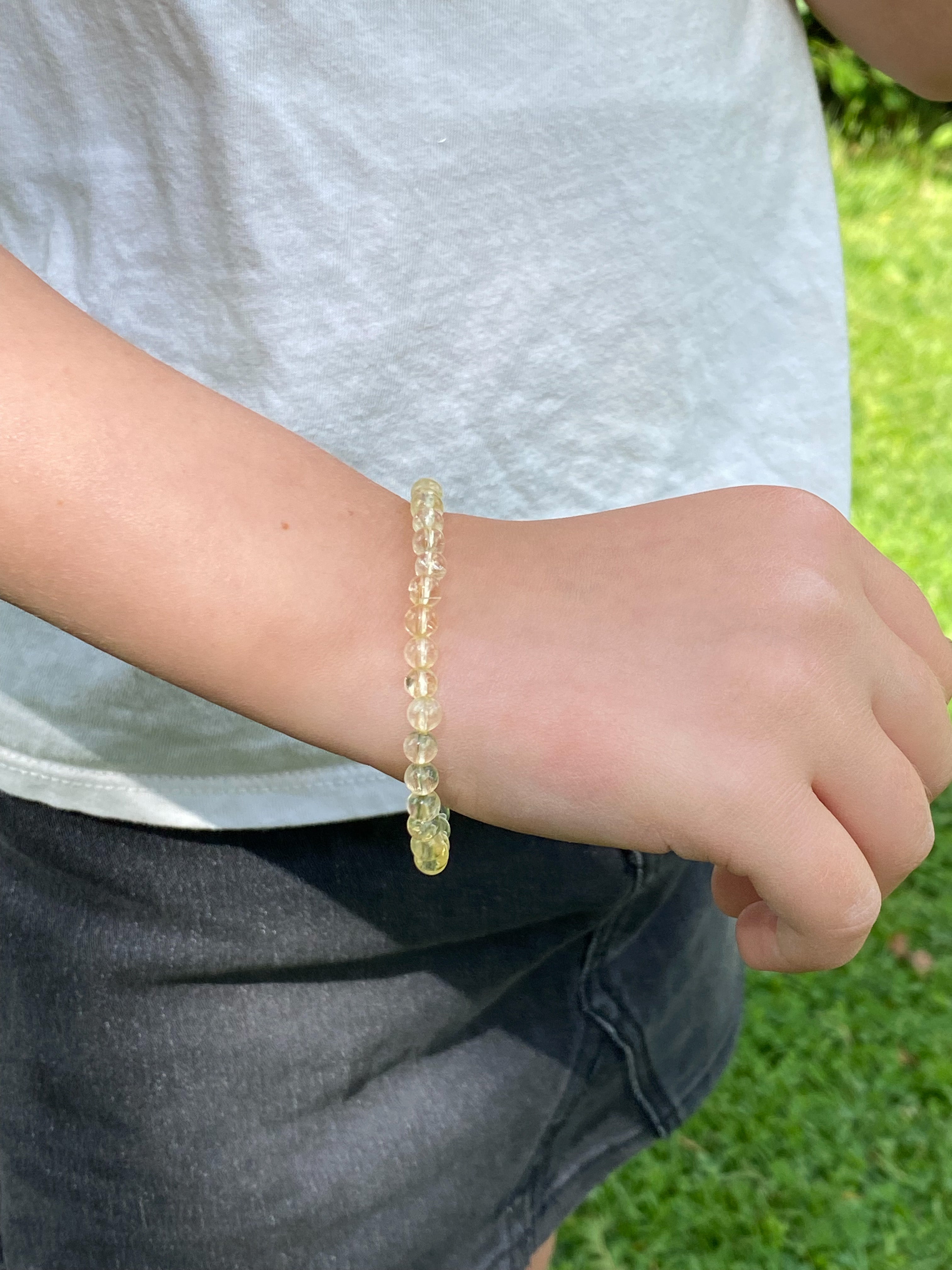 Brændt Citrin Armbånd (Børn)