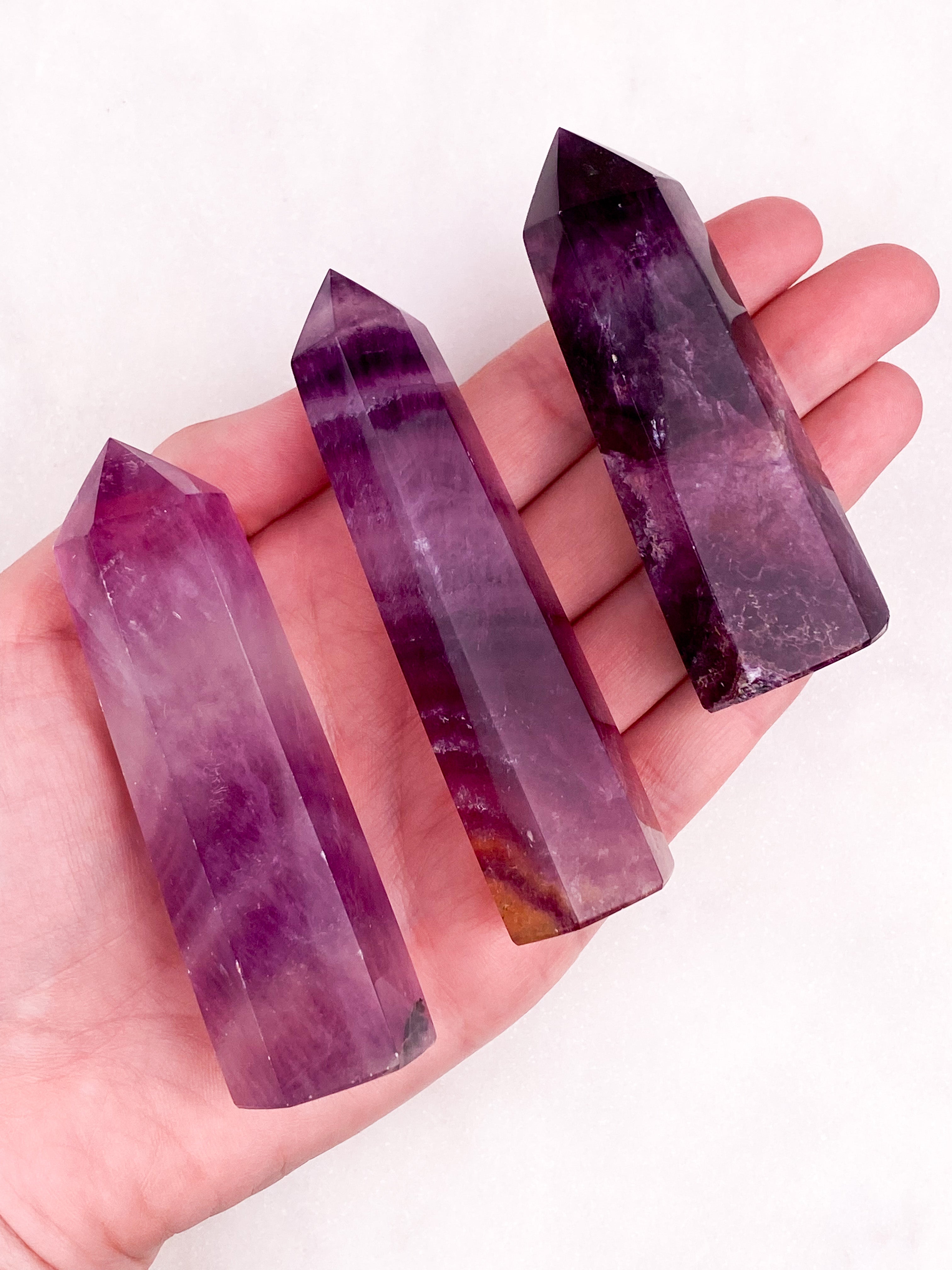 Vinrød Fluorit Tårn