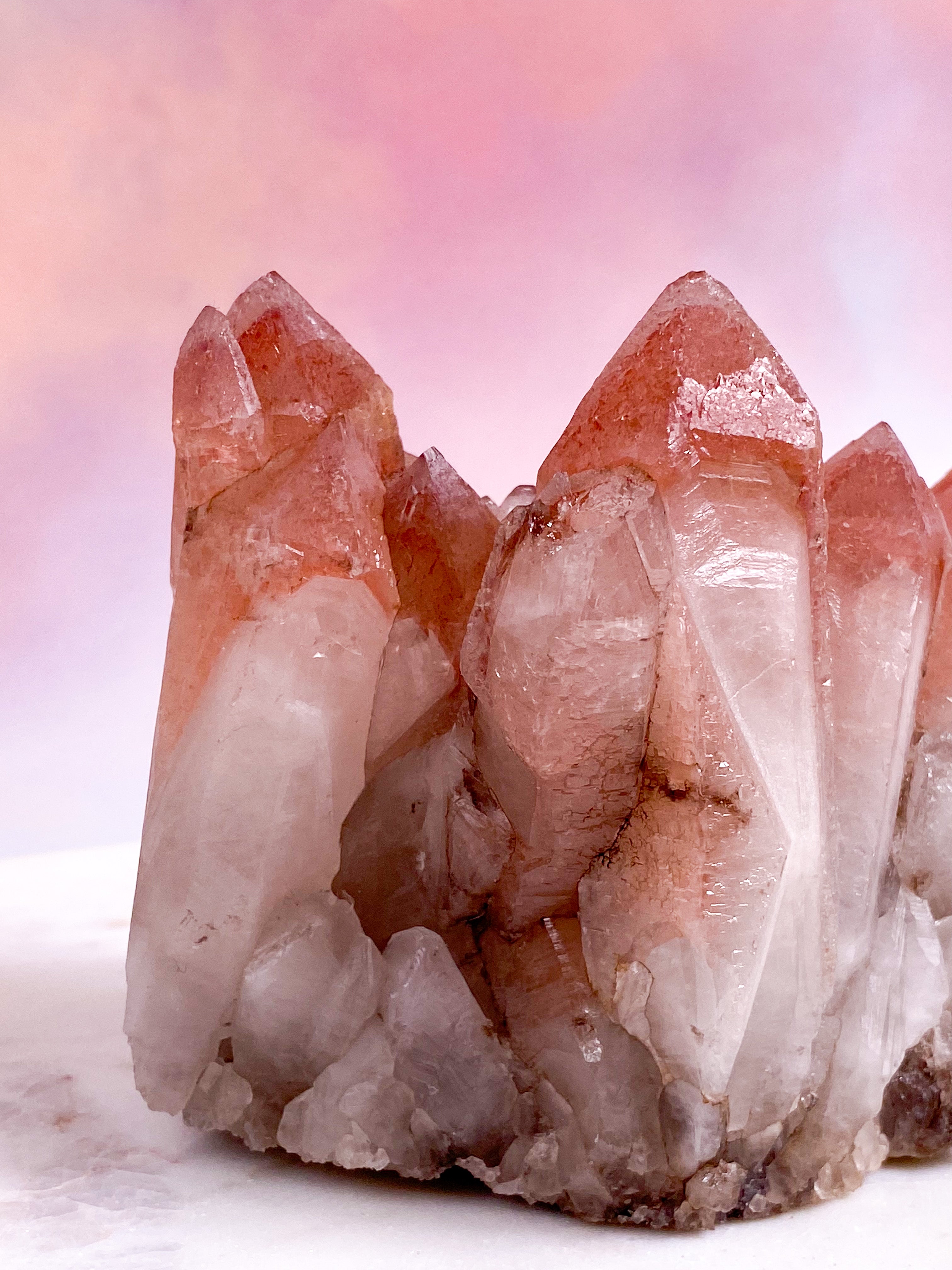 Pink Lemuria Kvarts Klynge (Nr. 11)