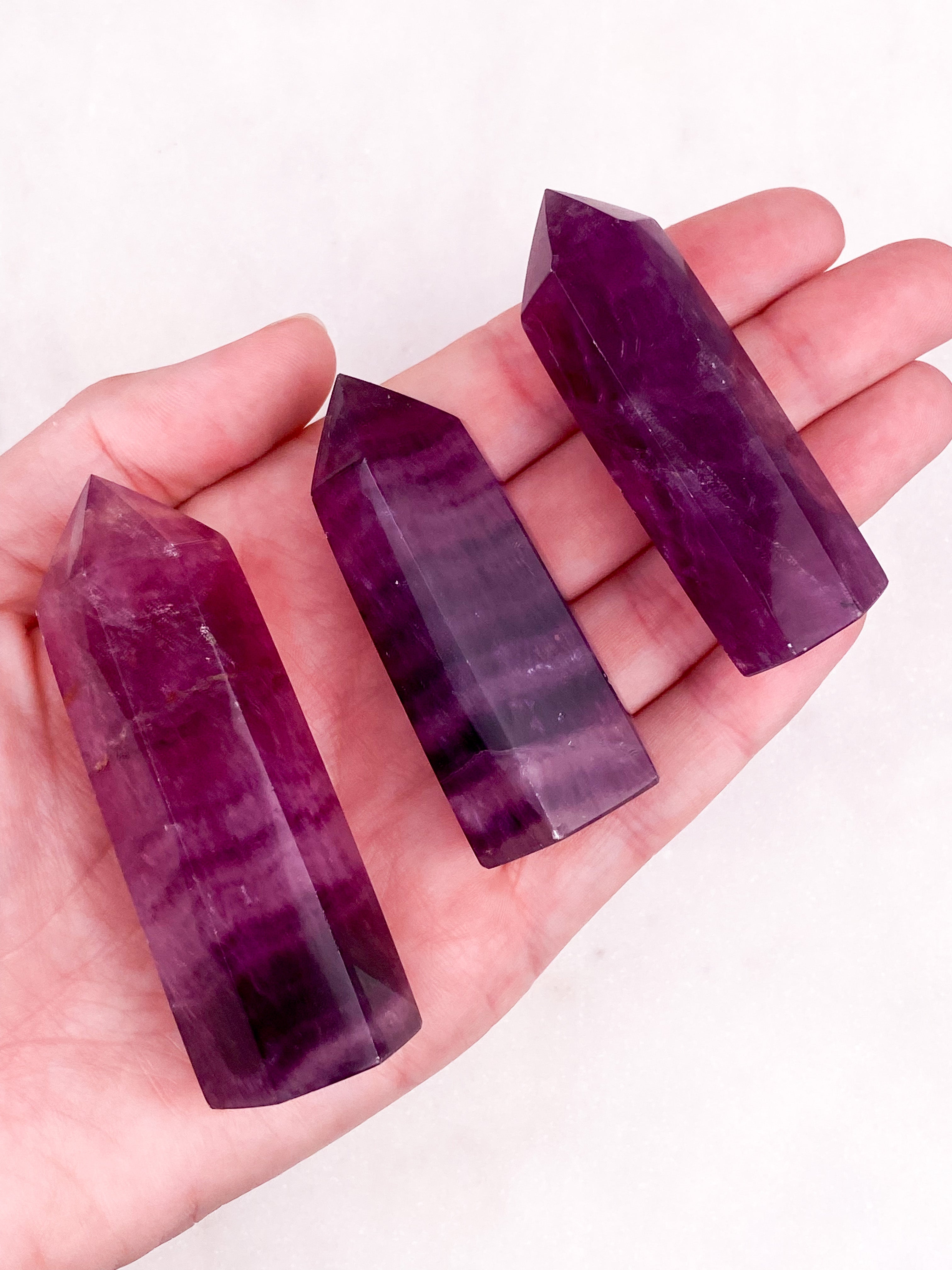 Vinrød Fluorit Tårn