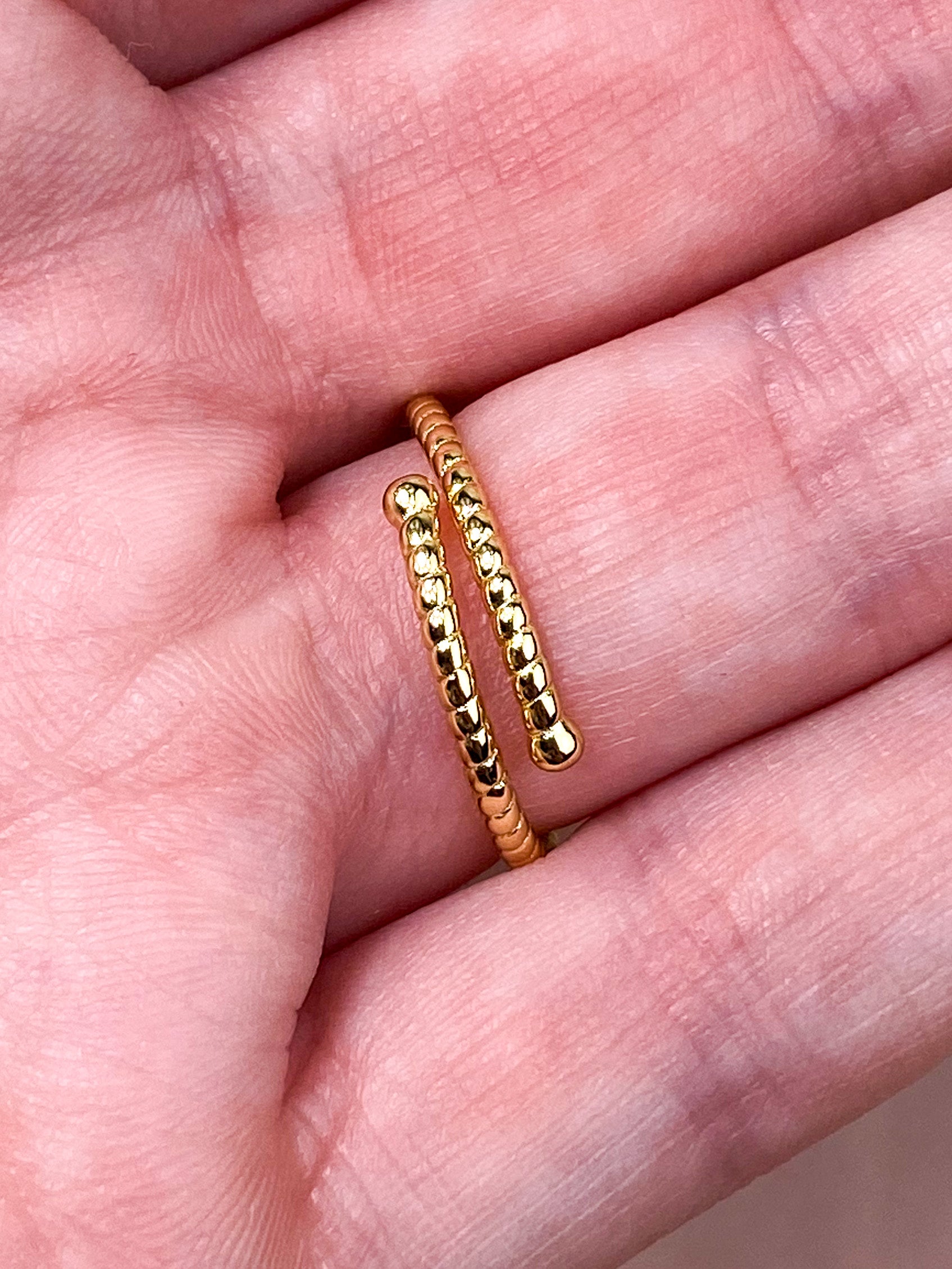 Raw Crystal Ring - Gold Plated