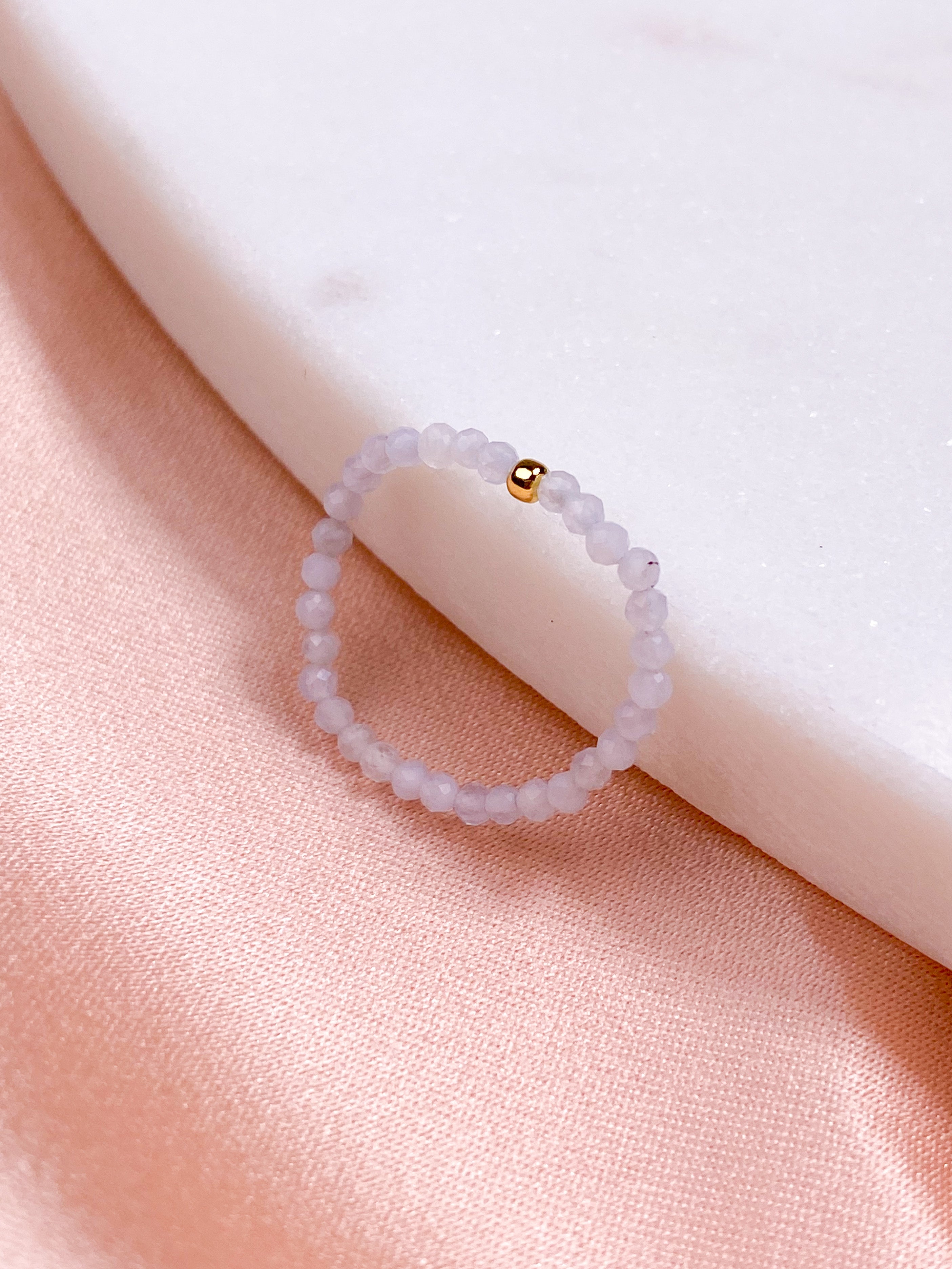 Blonde Agat Ring (Facet)