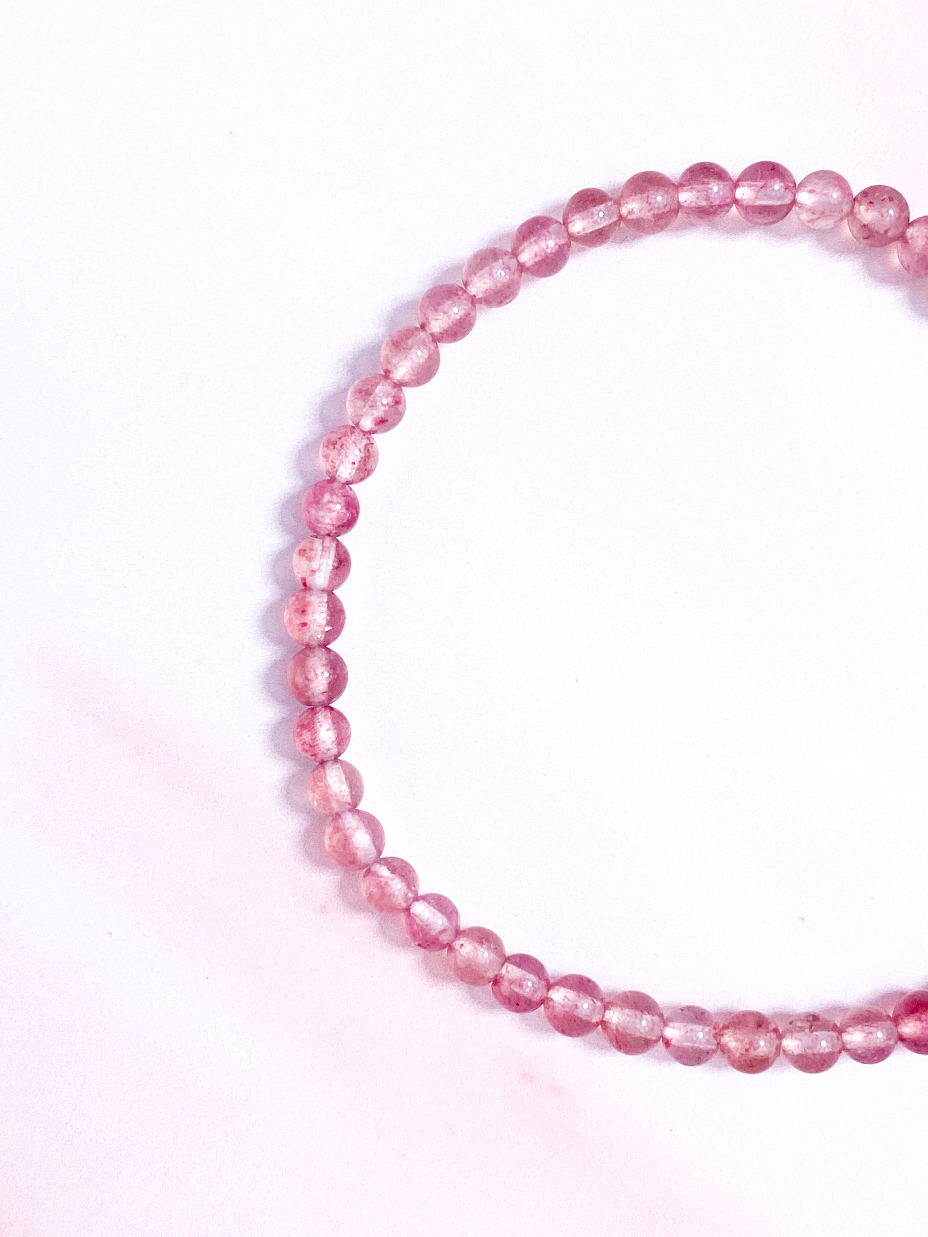 Jordbærkvarts Armbånd