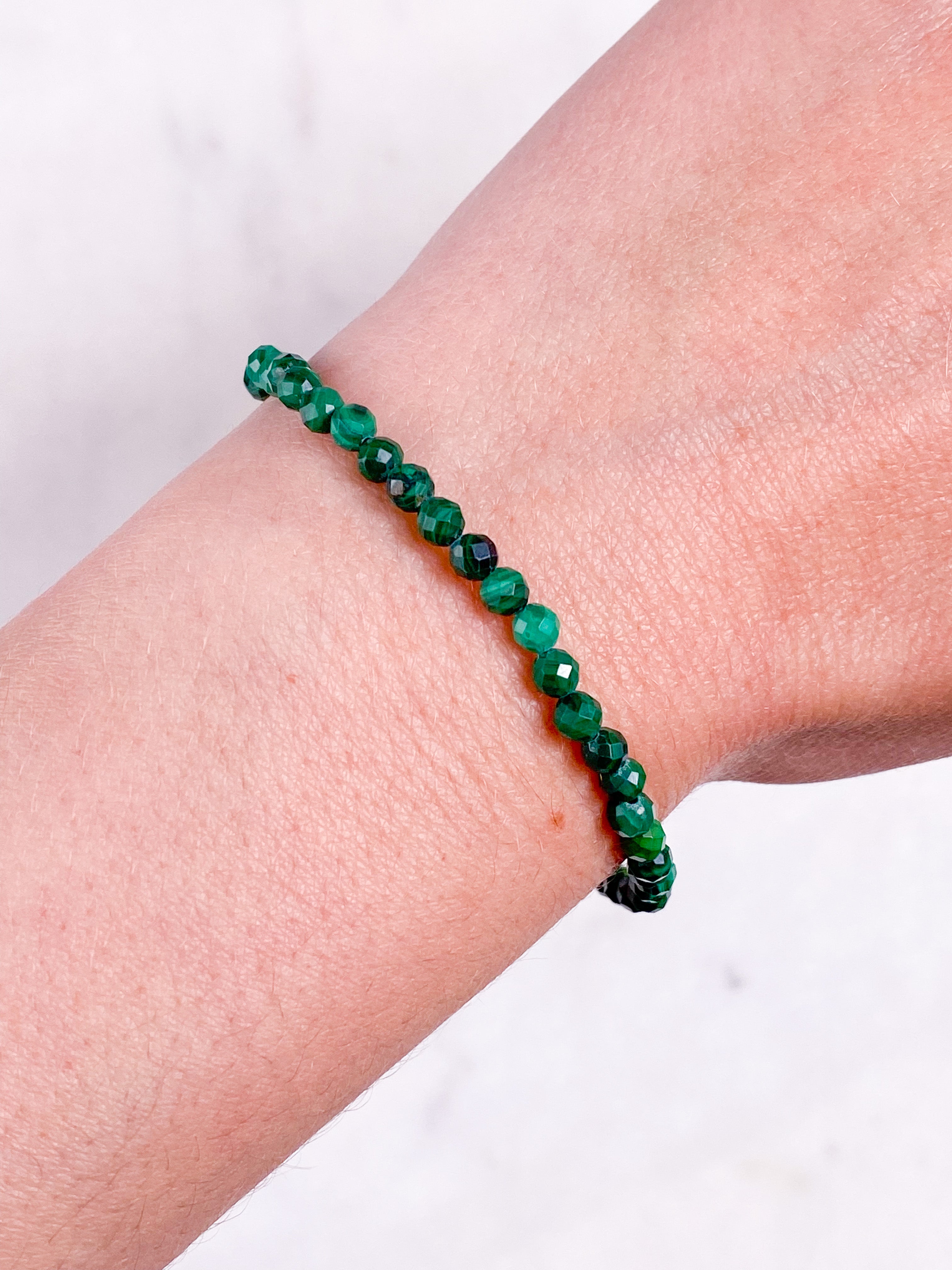 Malakit Armbånd (Facet)