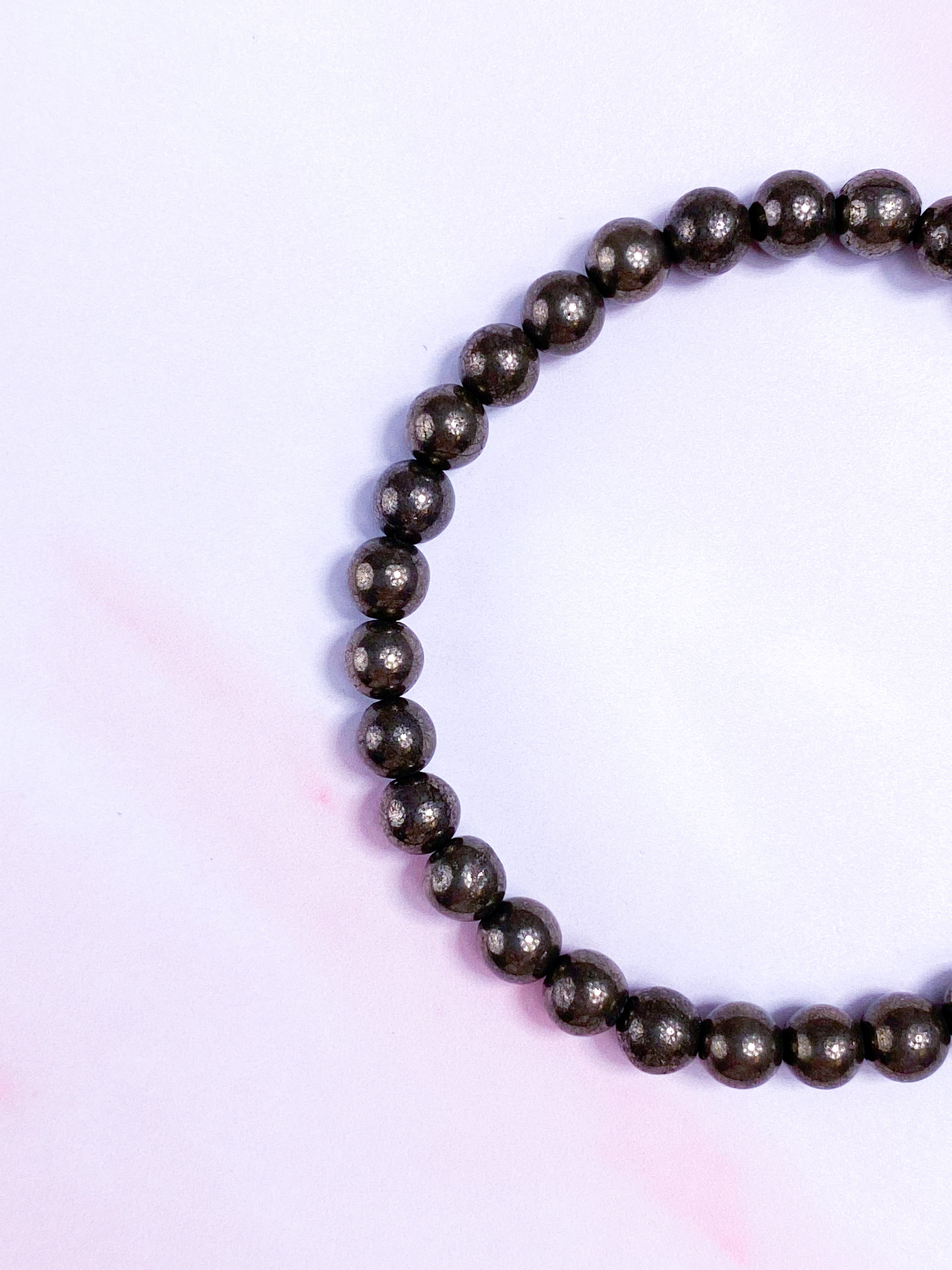 Sølv Obsidian Armbånd