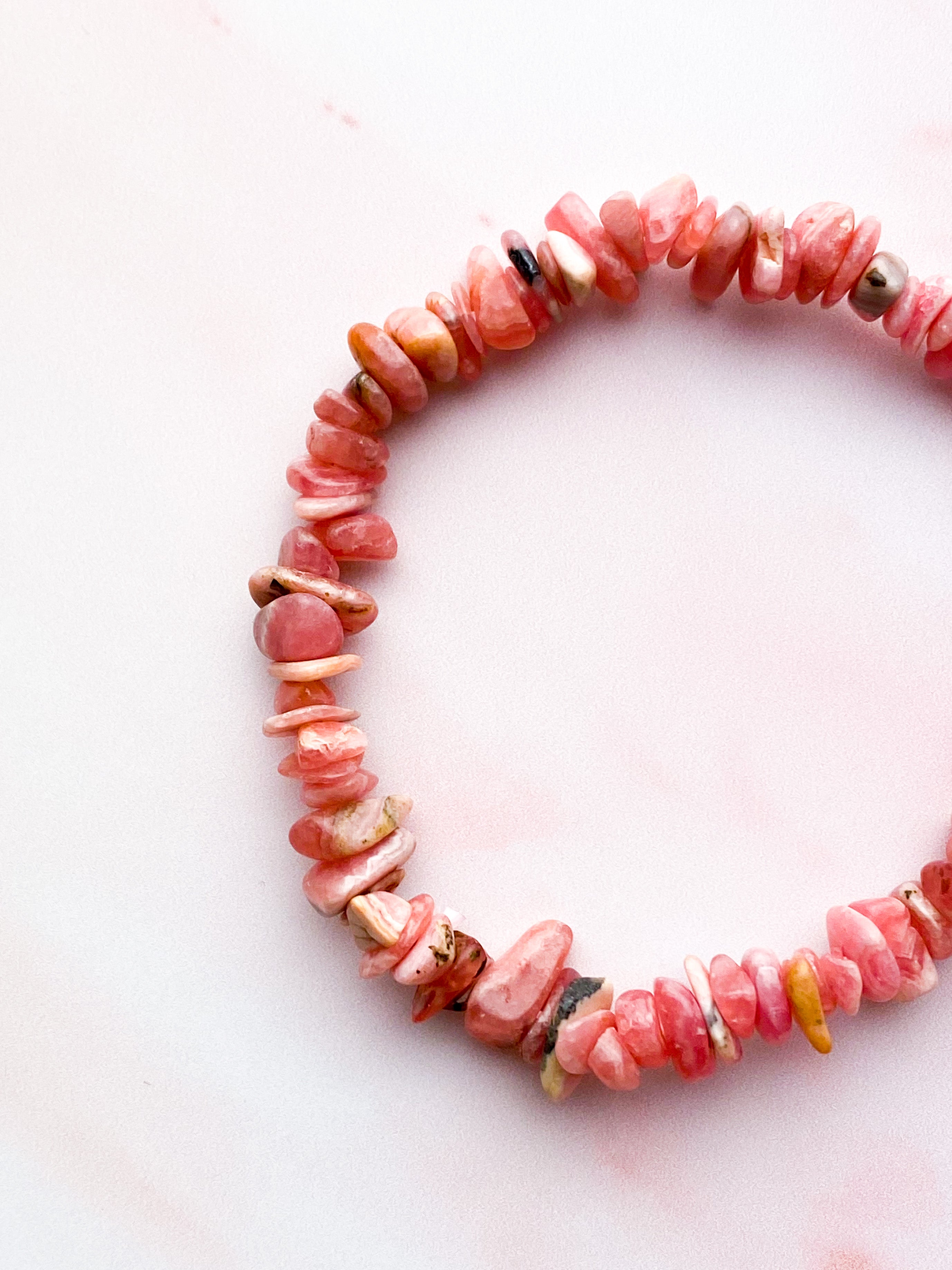RhodochroSite Chip Armband