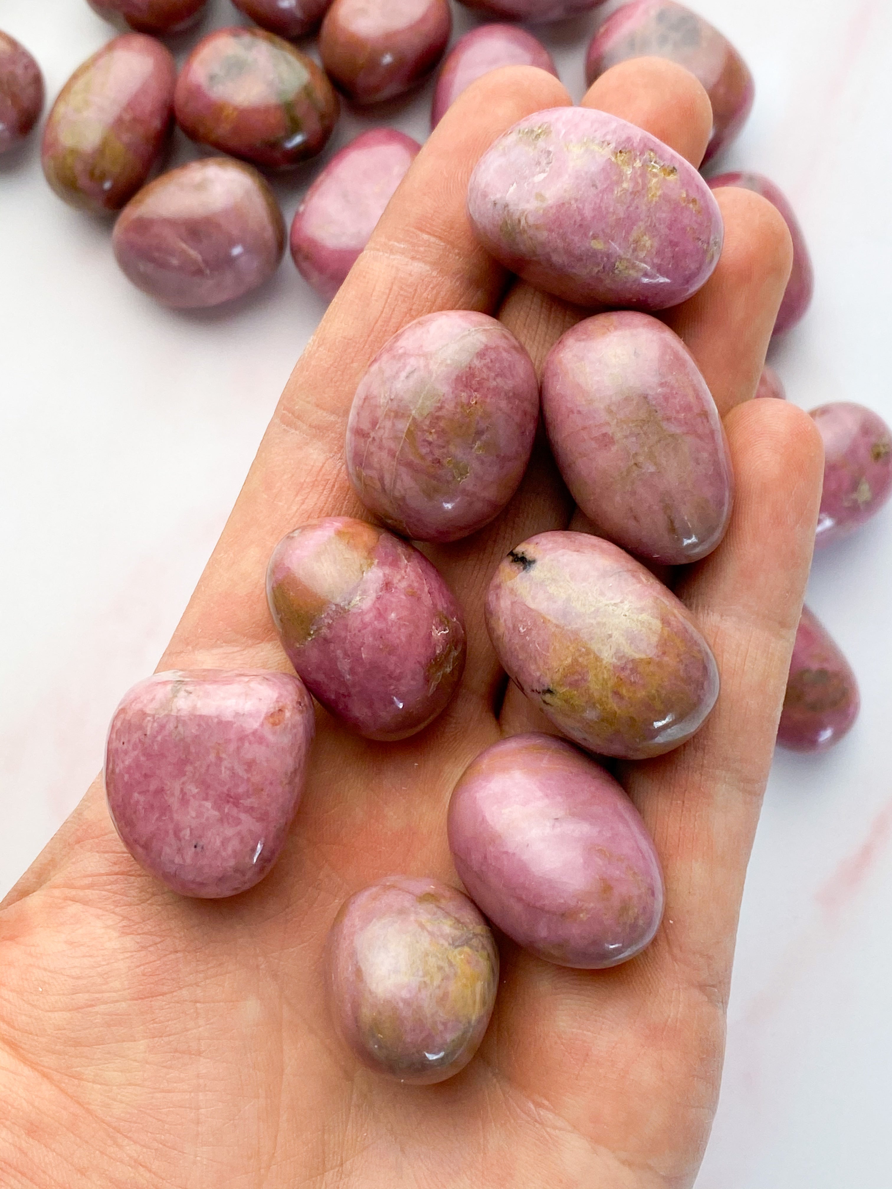 Pink Rhodonit Poleret