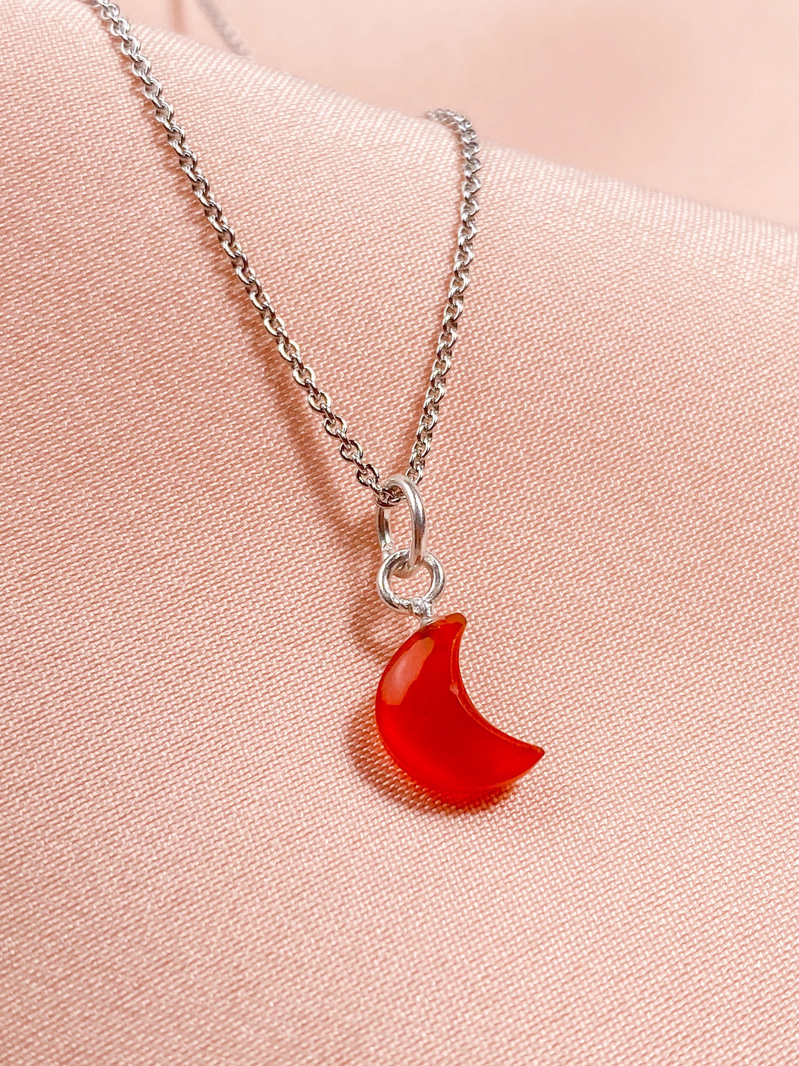 Petite Moon KARNEOL Halskæde