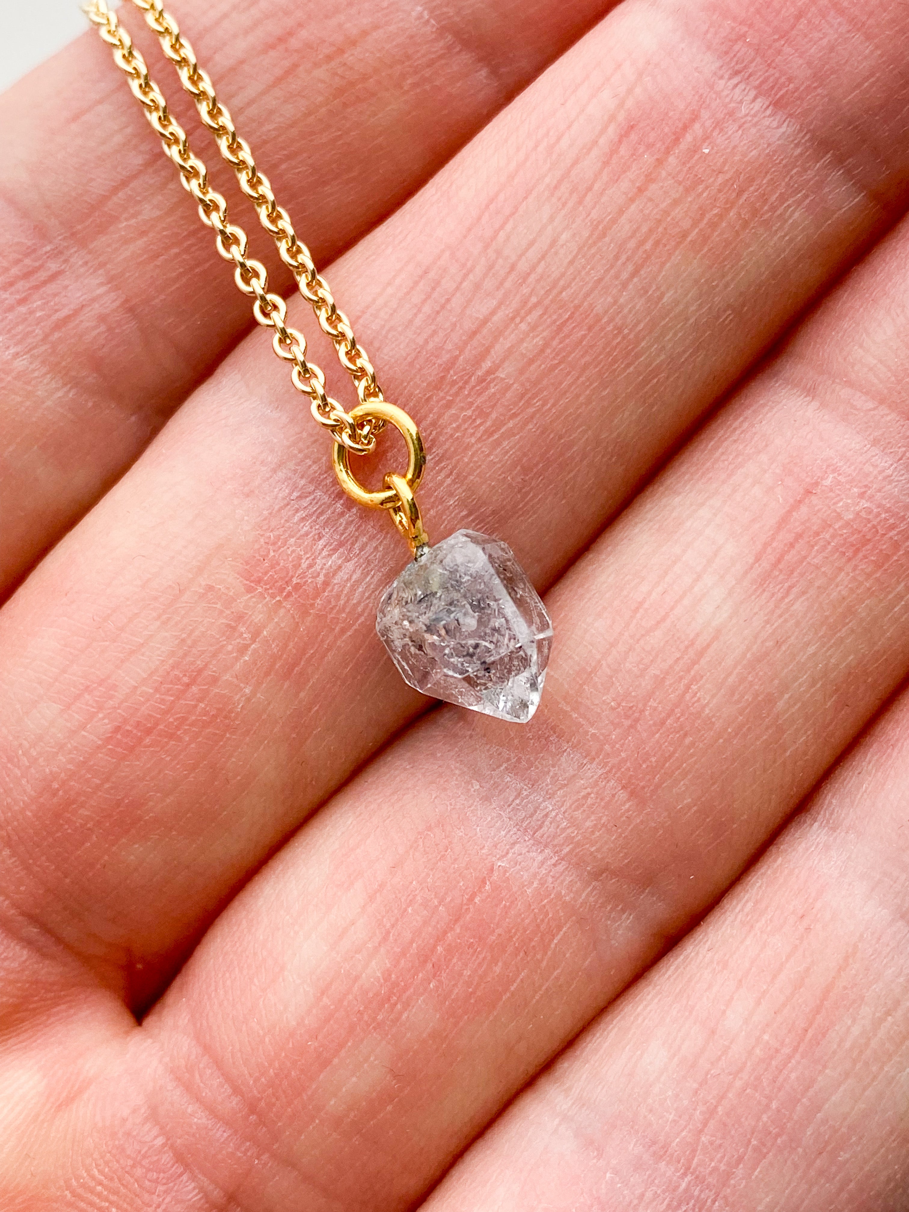Herkimer Diamant RAW PETITE Halskæde