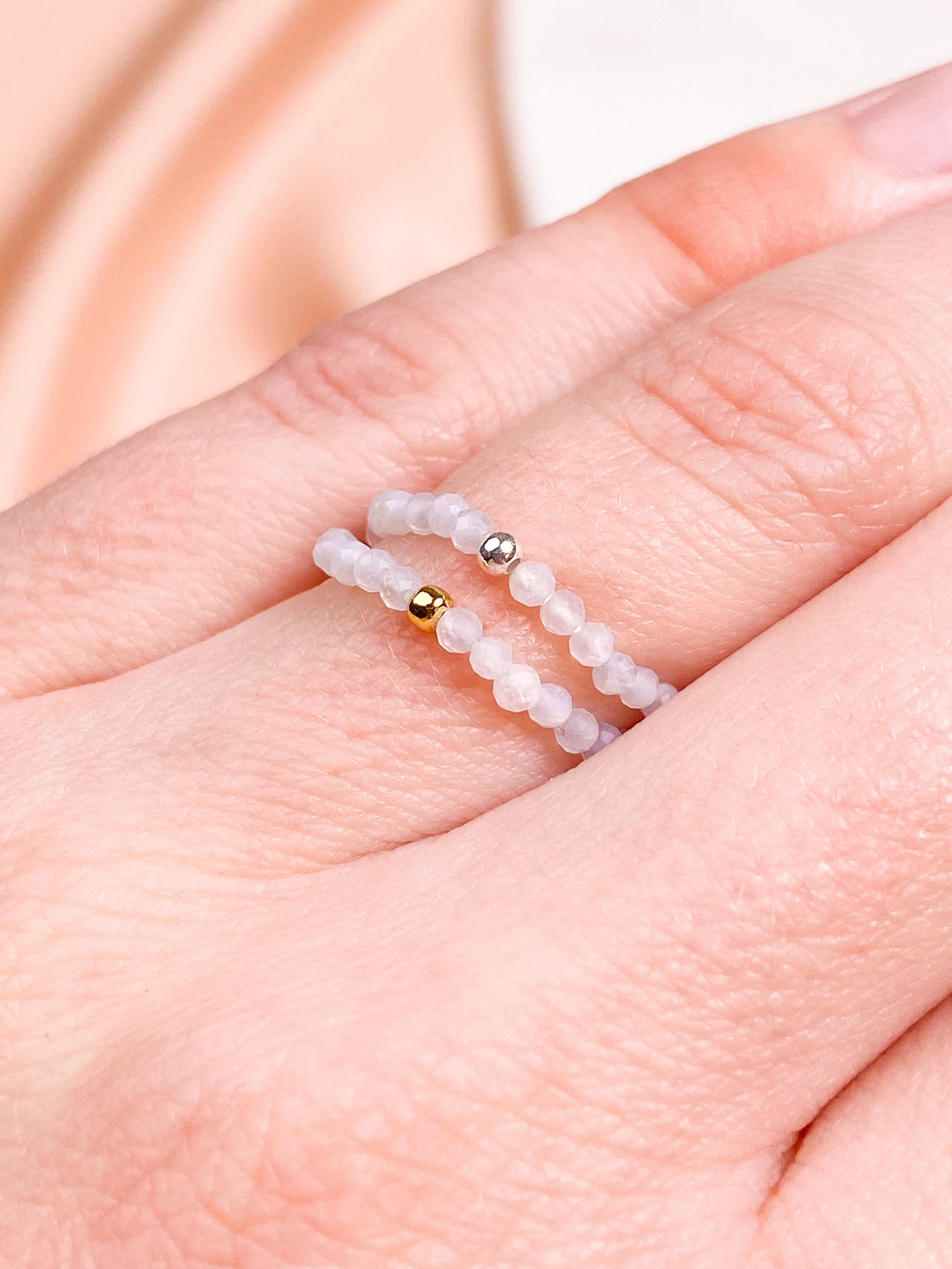 Blonde Agat Ring (Facet)