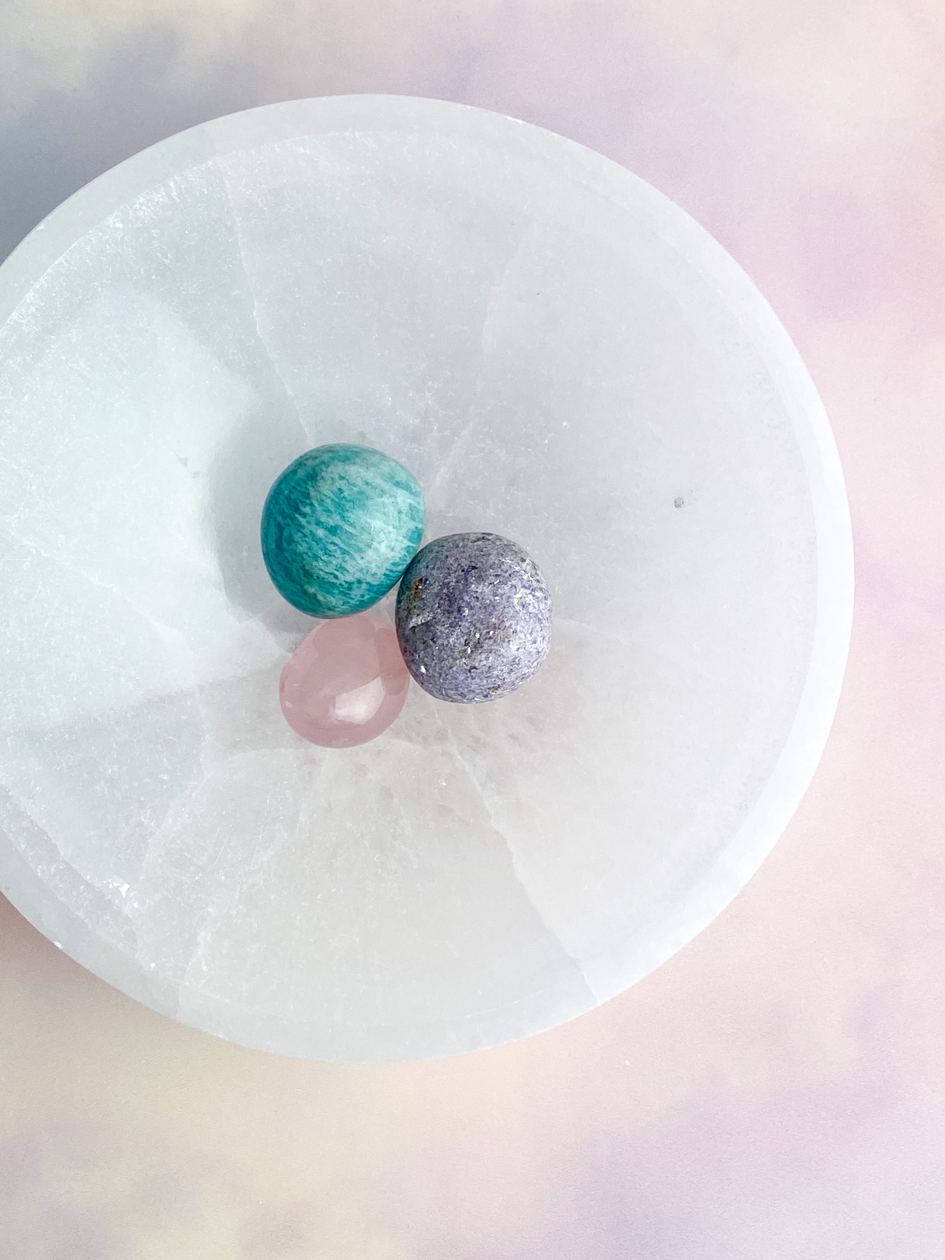 Selenit Skål -  Stor