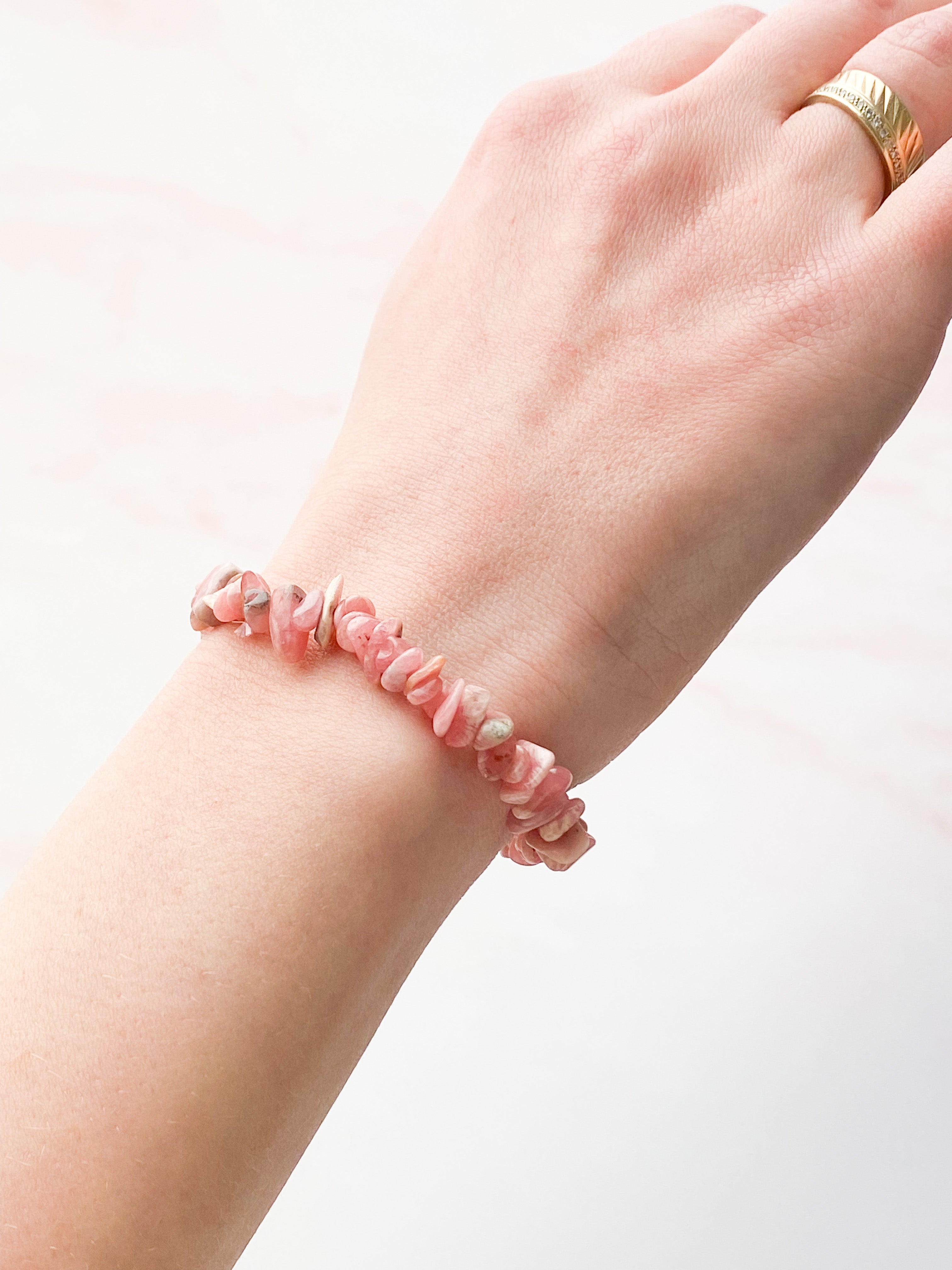 RhodochroSite Chip Armband