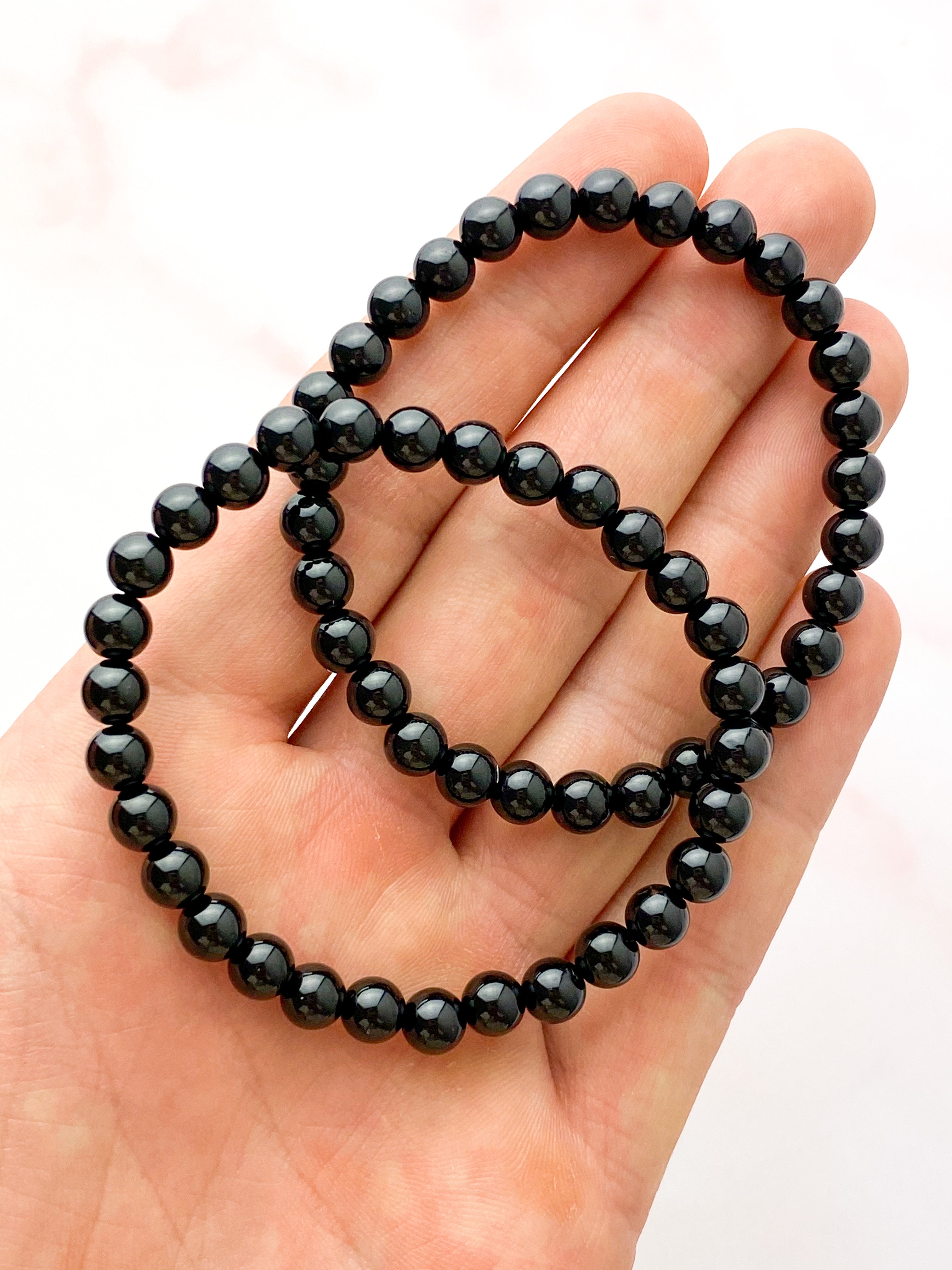 Sort Turmalin Armbånd
