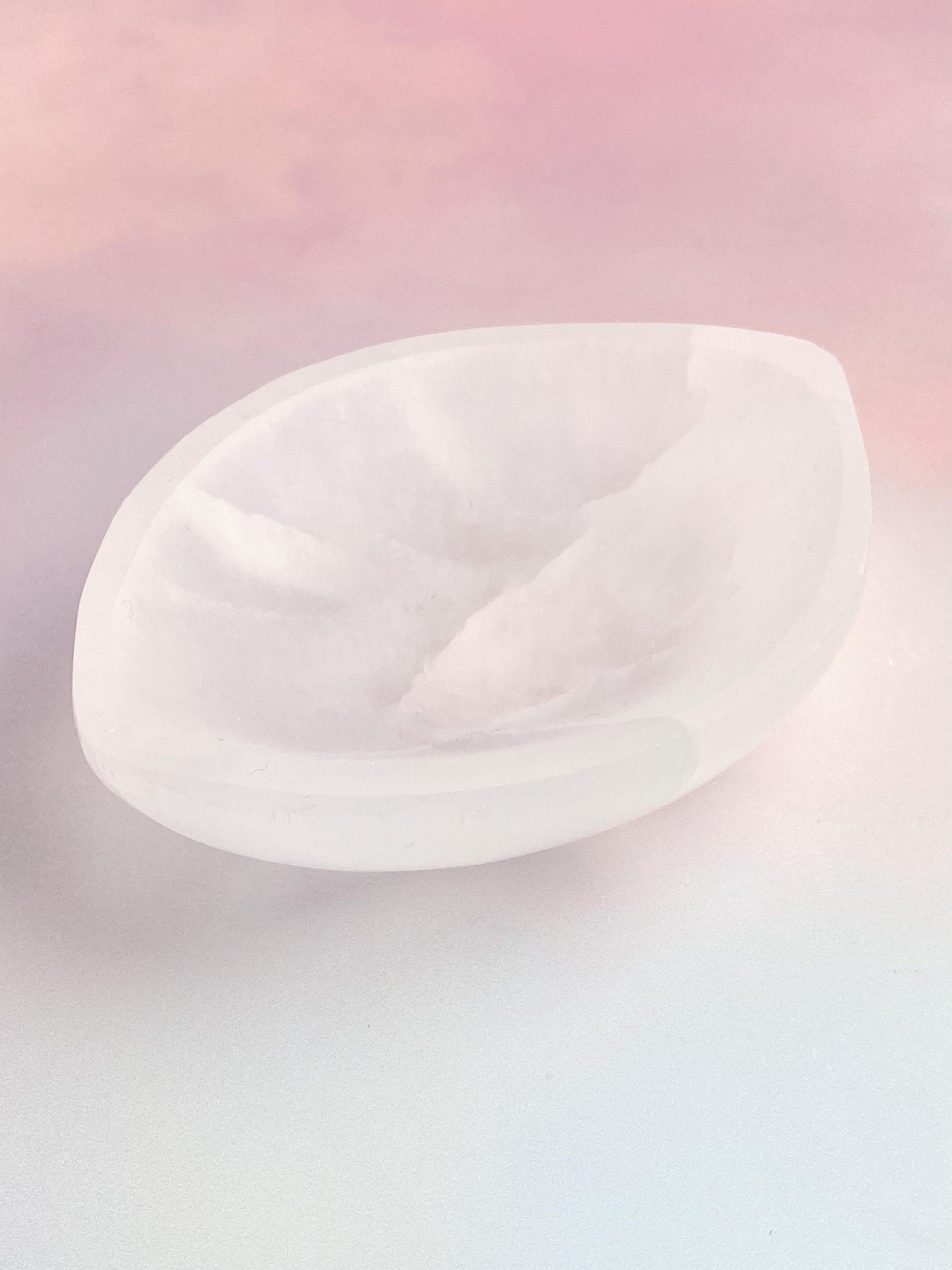 Selenit "Eye" skål - 10 cm