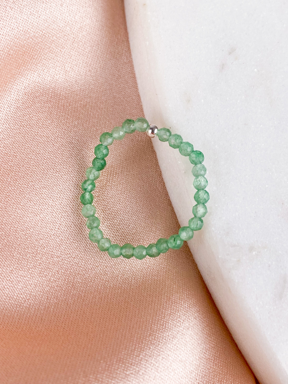 Green Aventurine Ring (Facet)