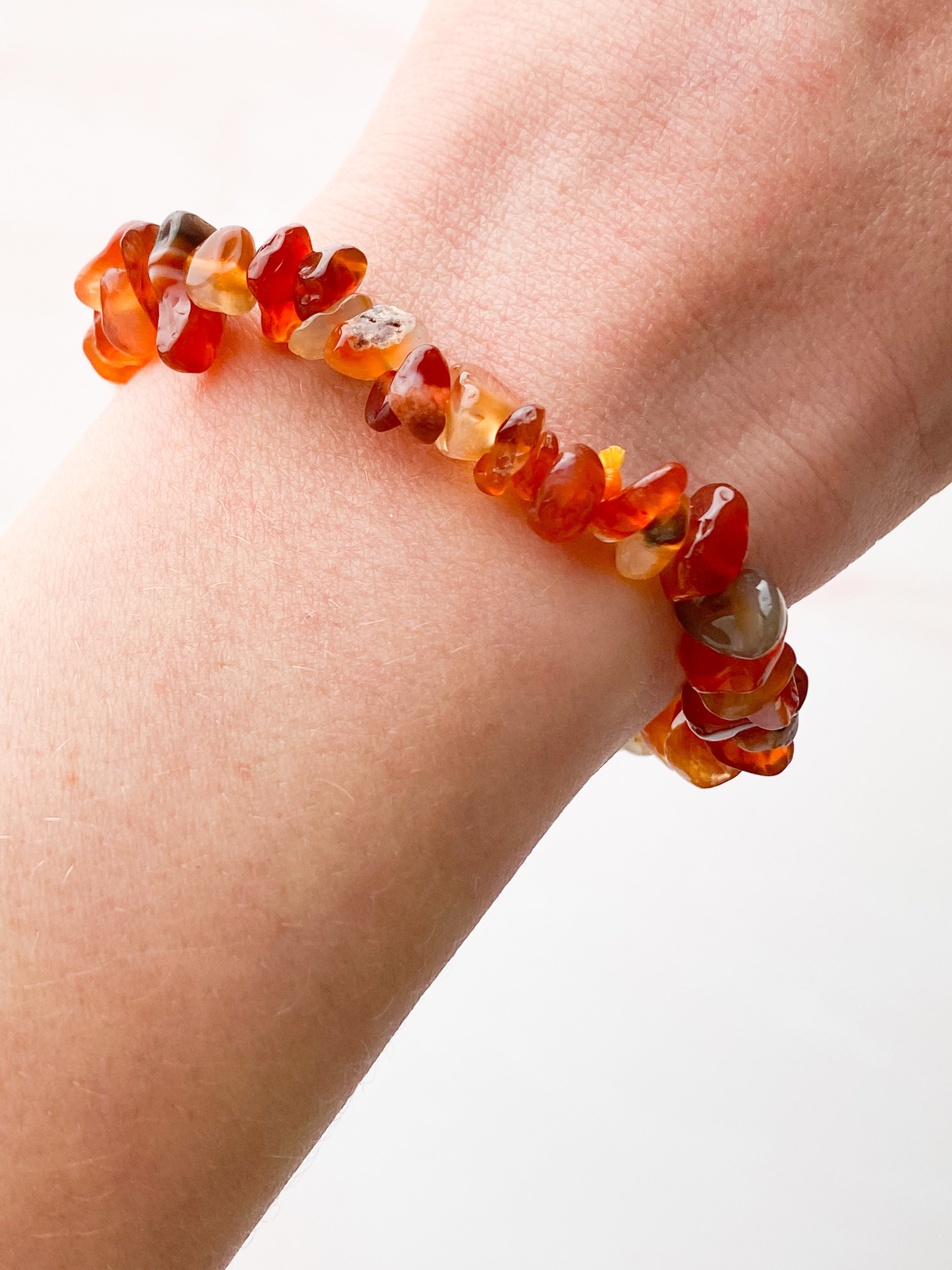 Carnelian Chip Bracelet