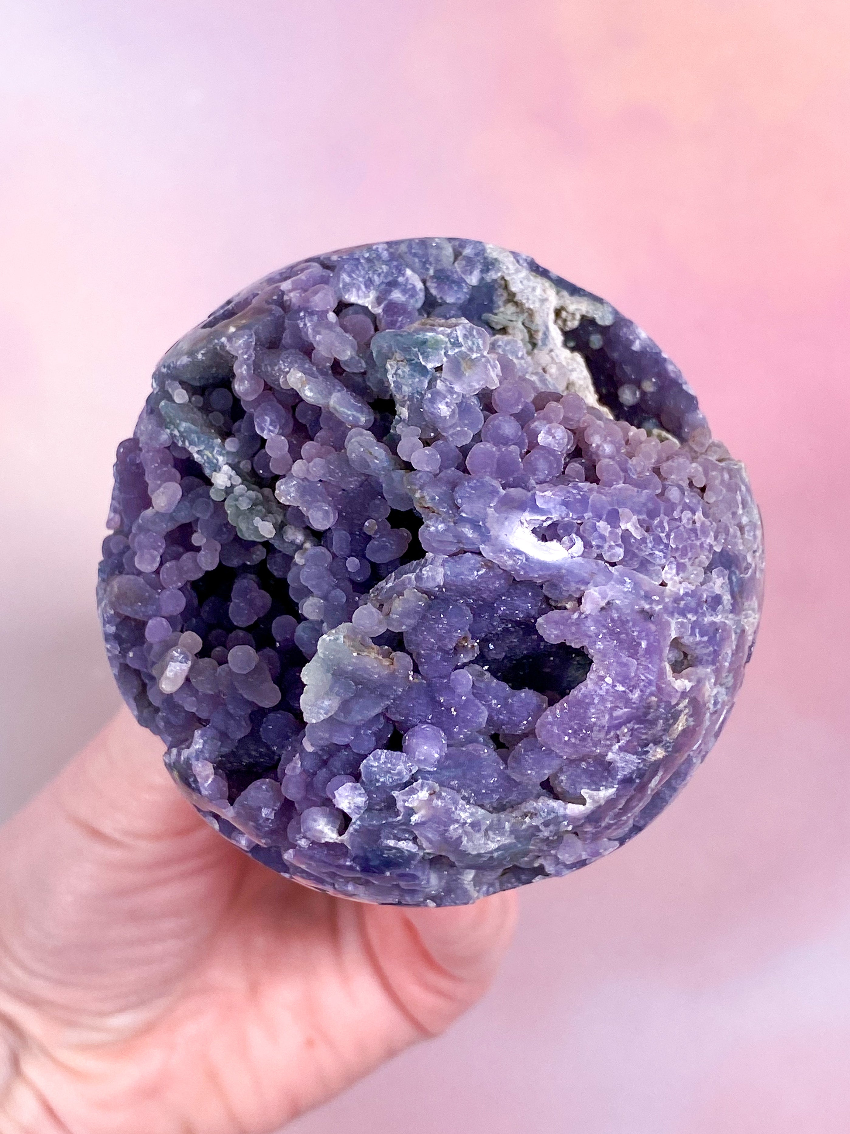 Grape Agat Kugle (Nr. 8)
