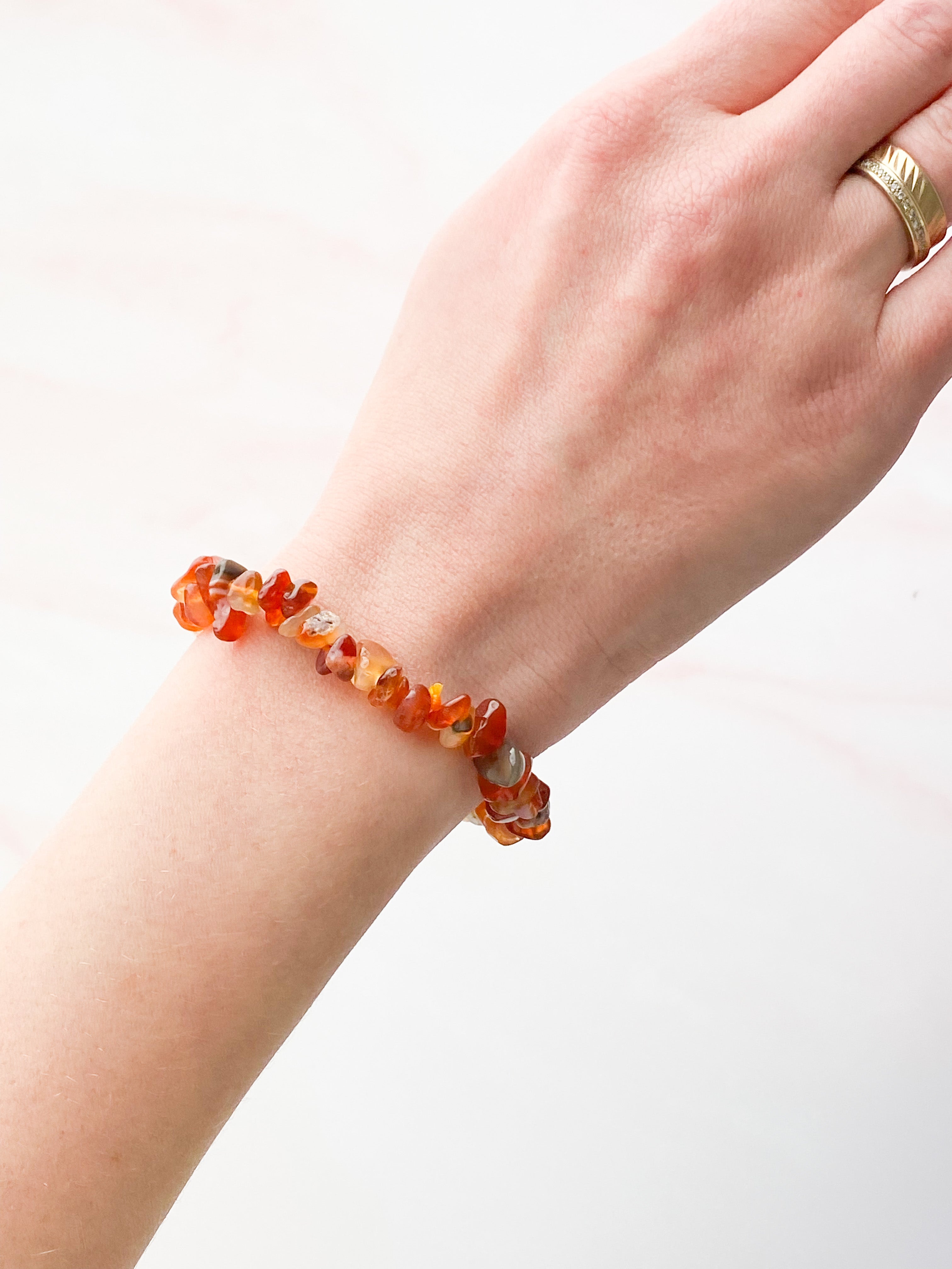 Carnelian Chip Bracelet
