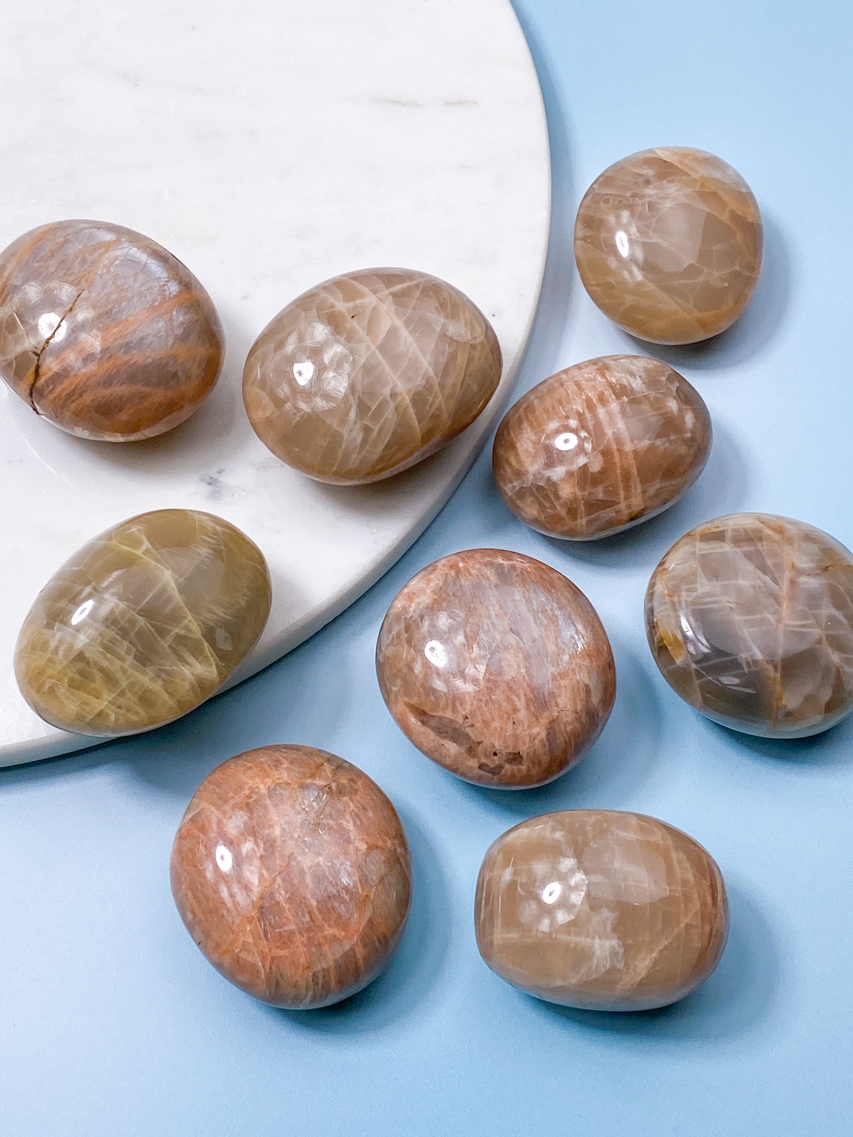 Fersken Månesten Palmstone - Eksklusiv Kvalitet