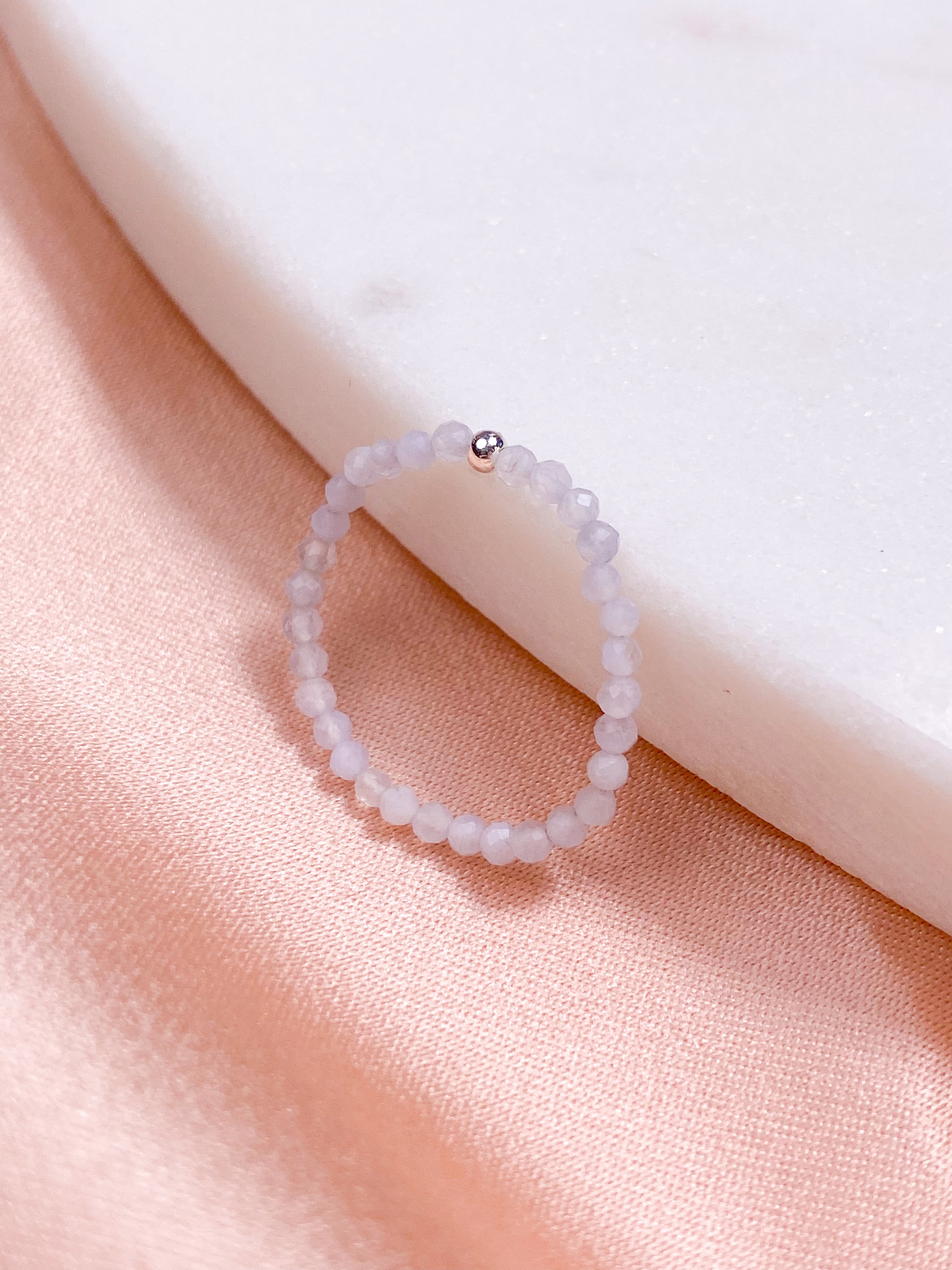 Blonde Agat Ring (Facet)