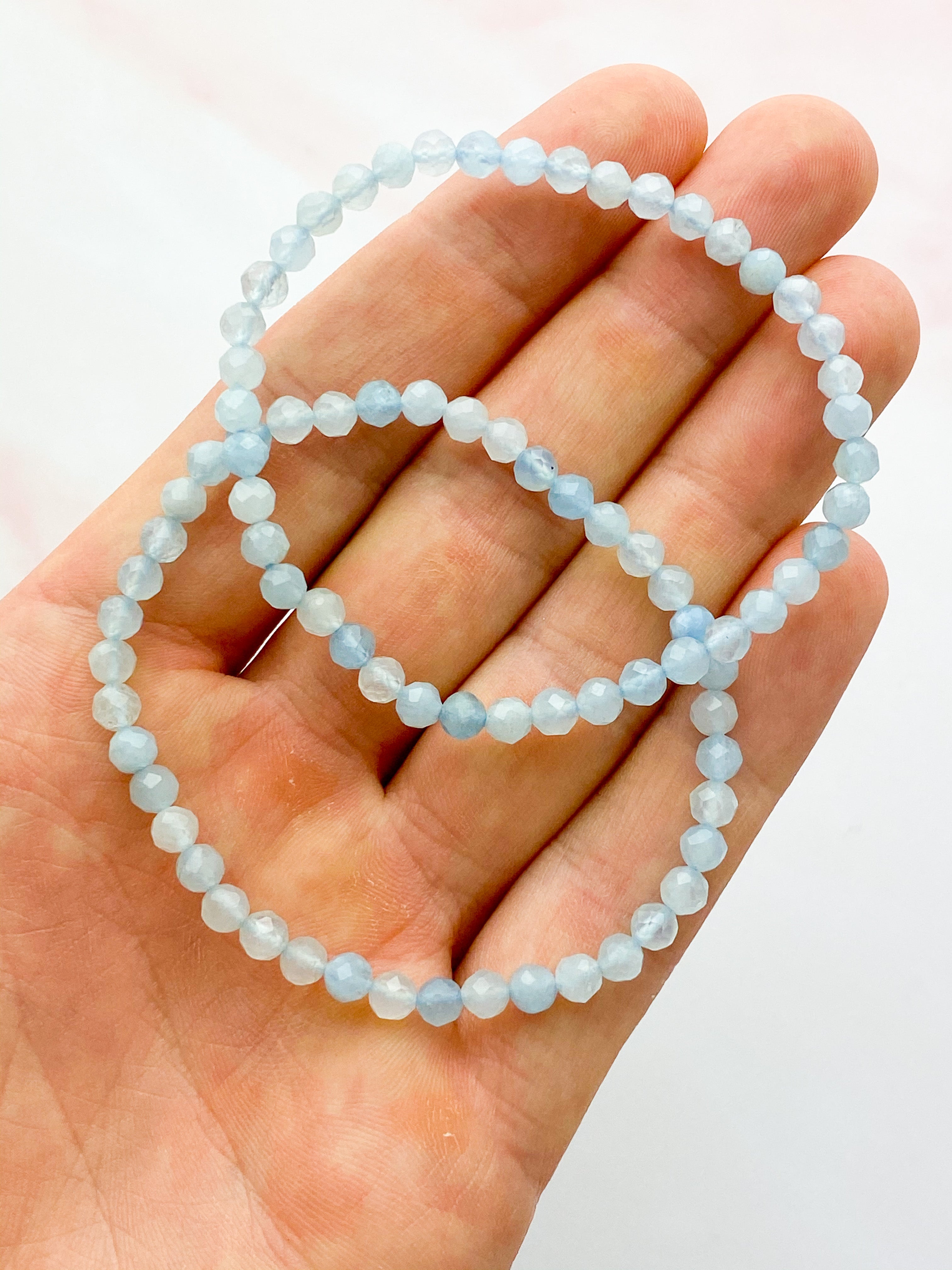 Akvamarin Armbånd (Facet)