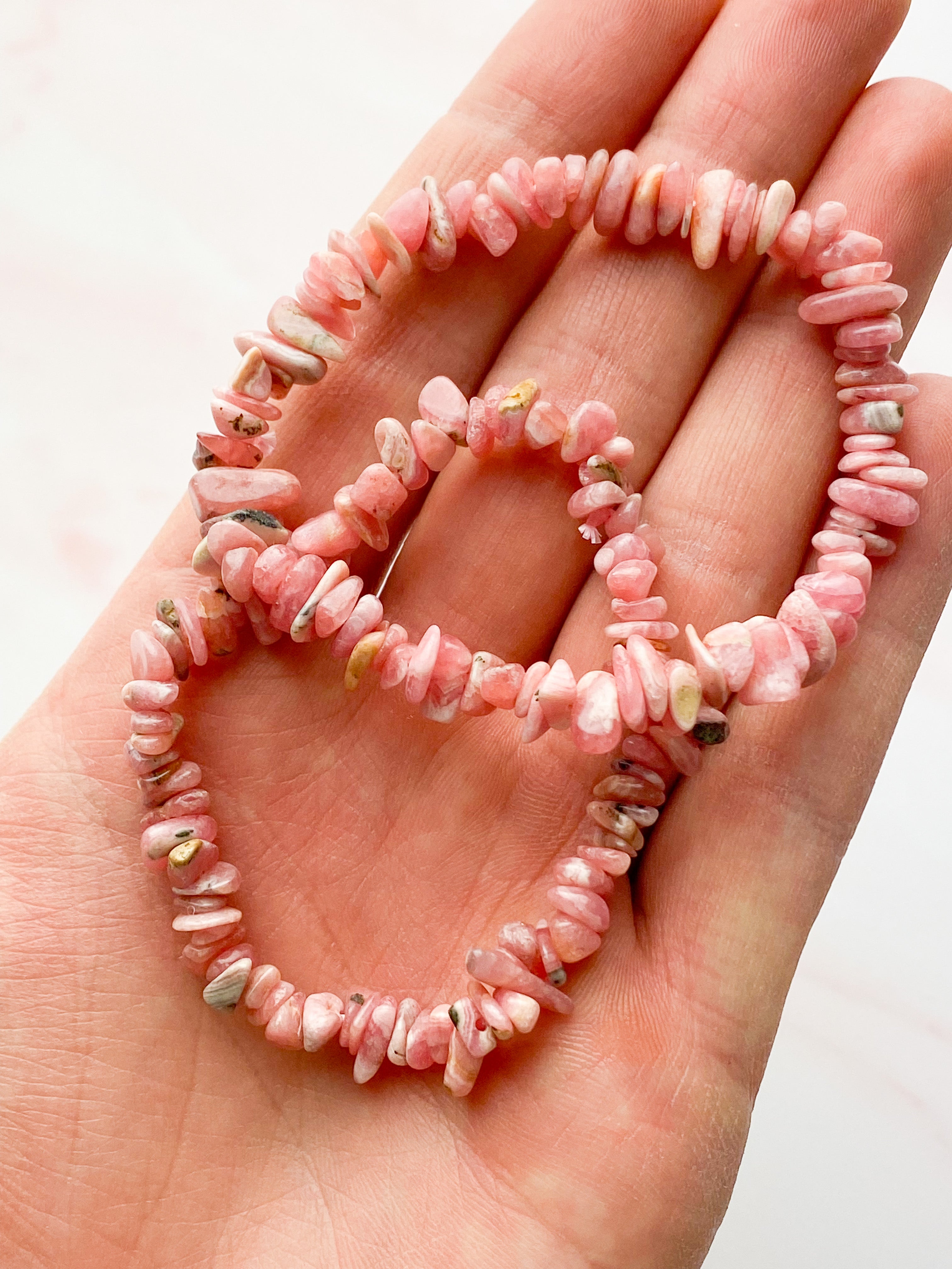 RhodochroSite Chip Armband