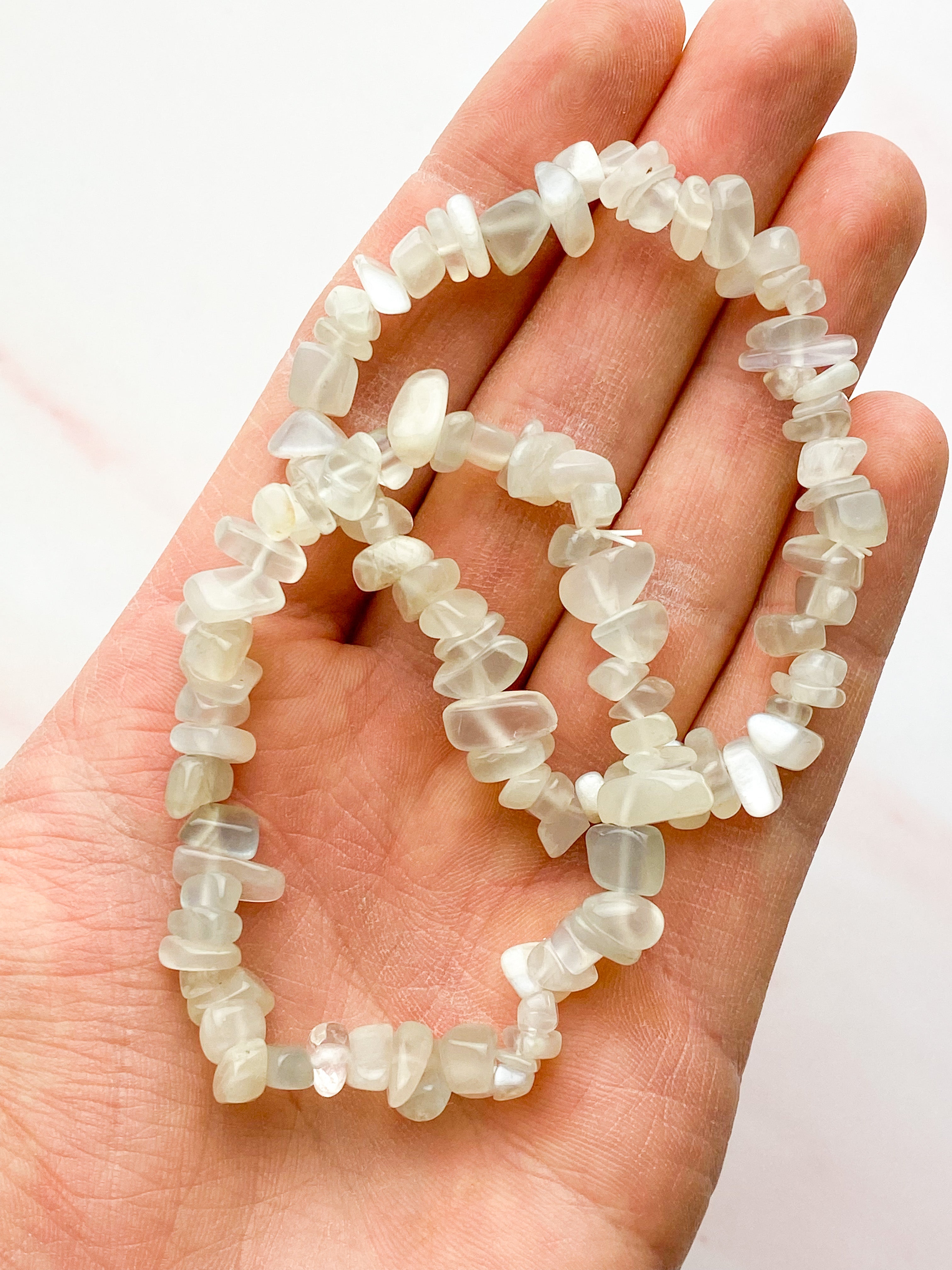 Moonstone Chip Bracelet