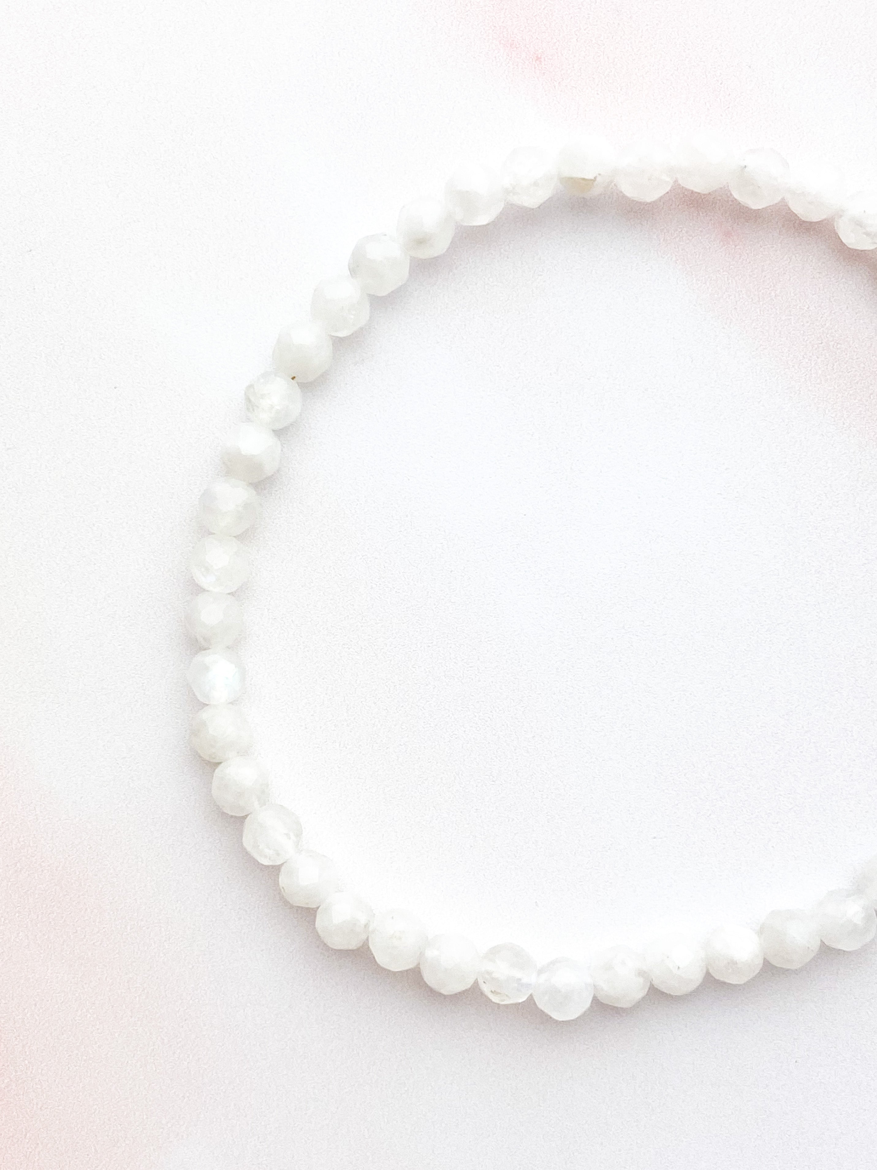 Regnbue Månesten Armbånd (Facet)