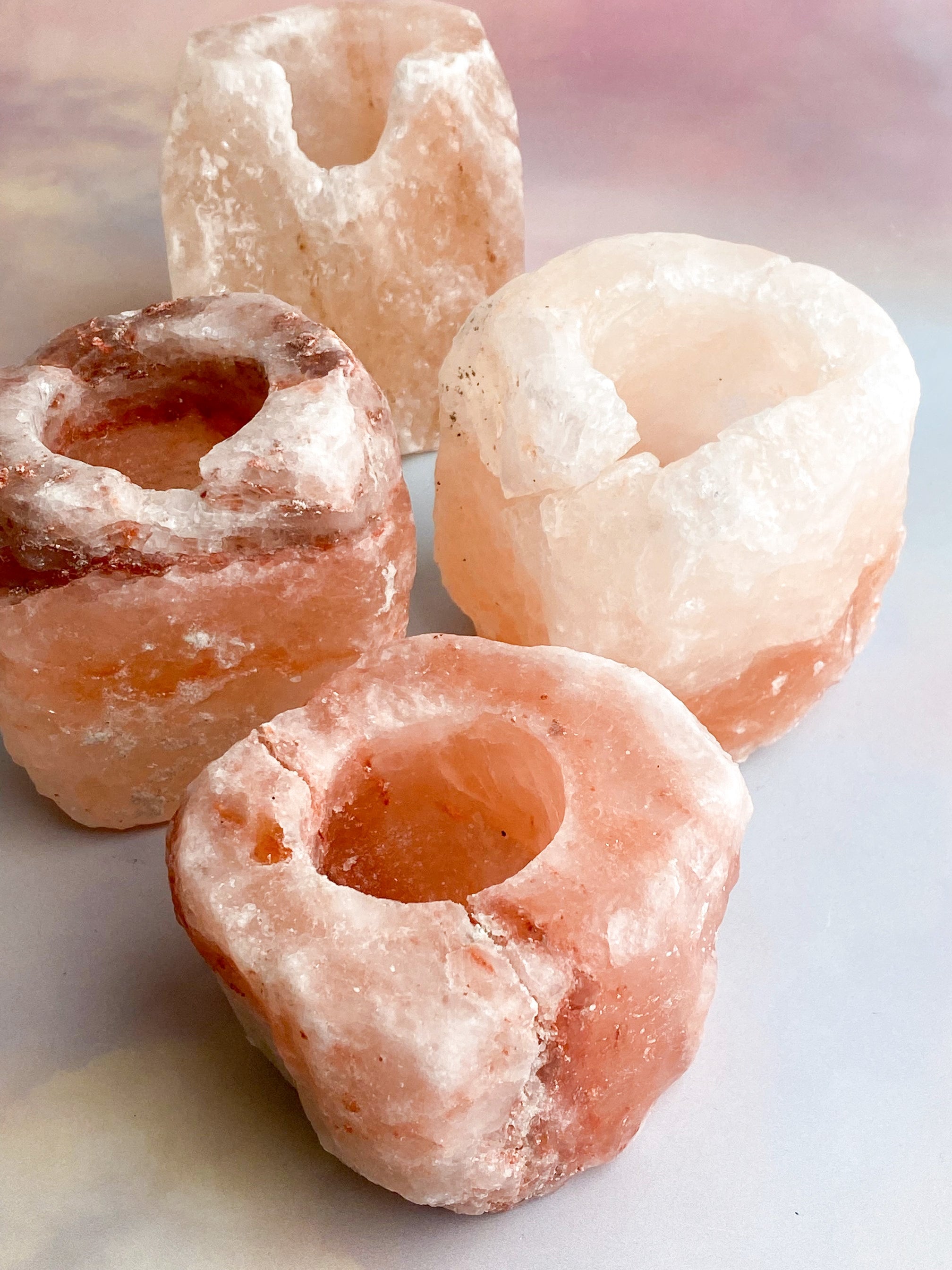 OUTLET - Himalaya Salt Fyrfadsholder