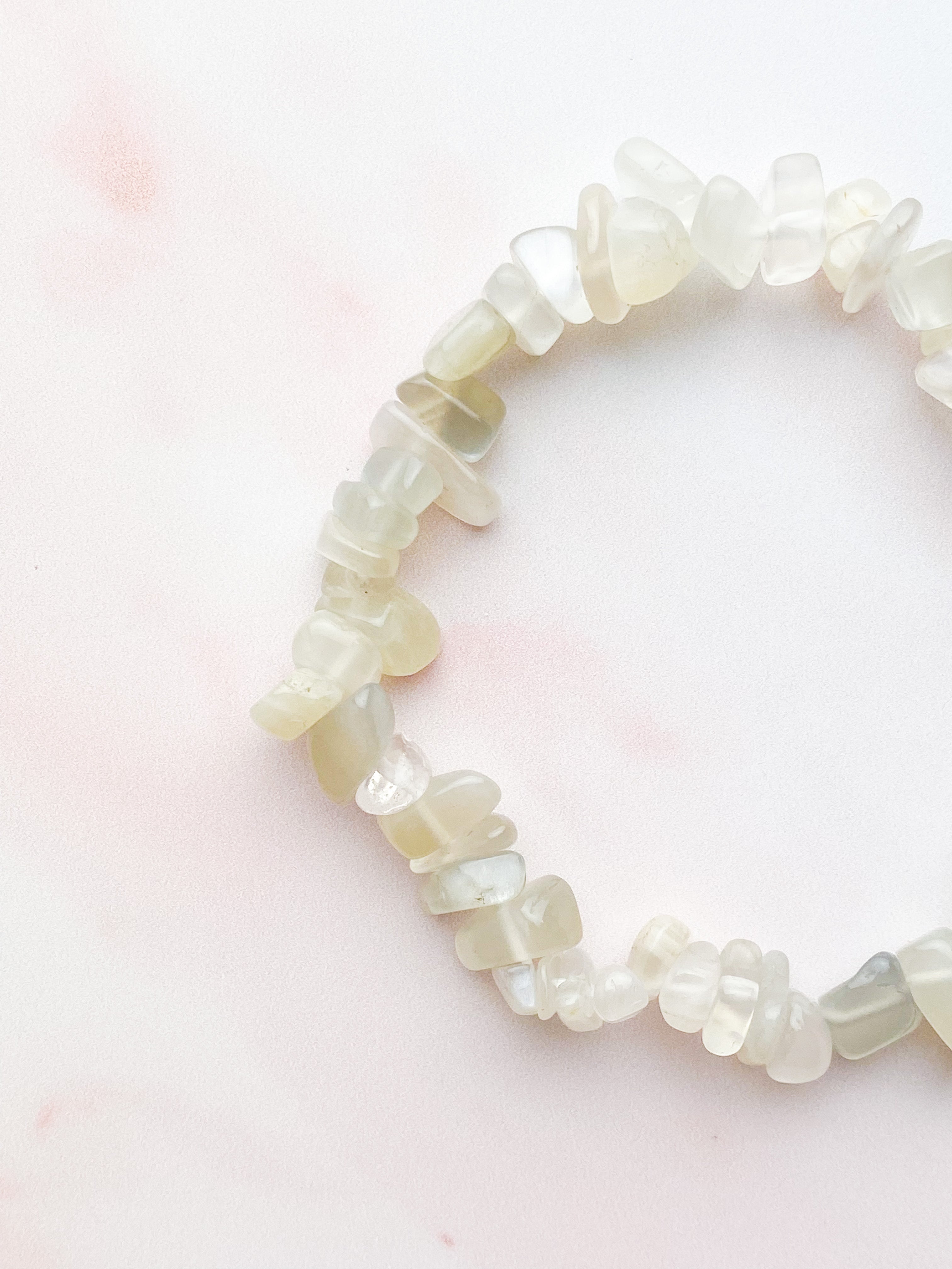 Moonstone Chip Bracelet