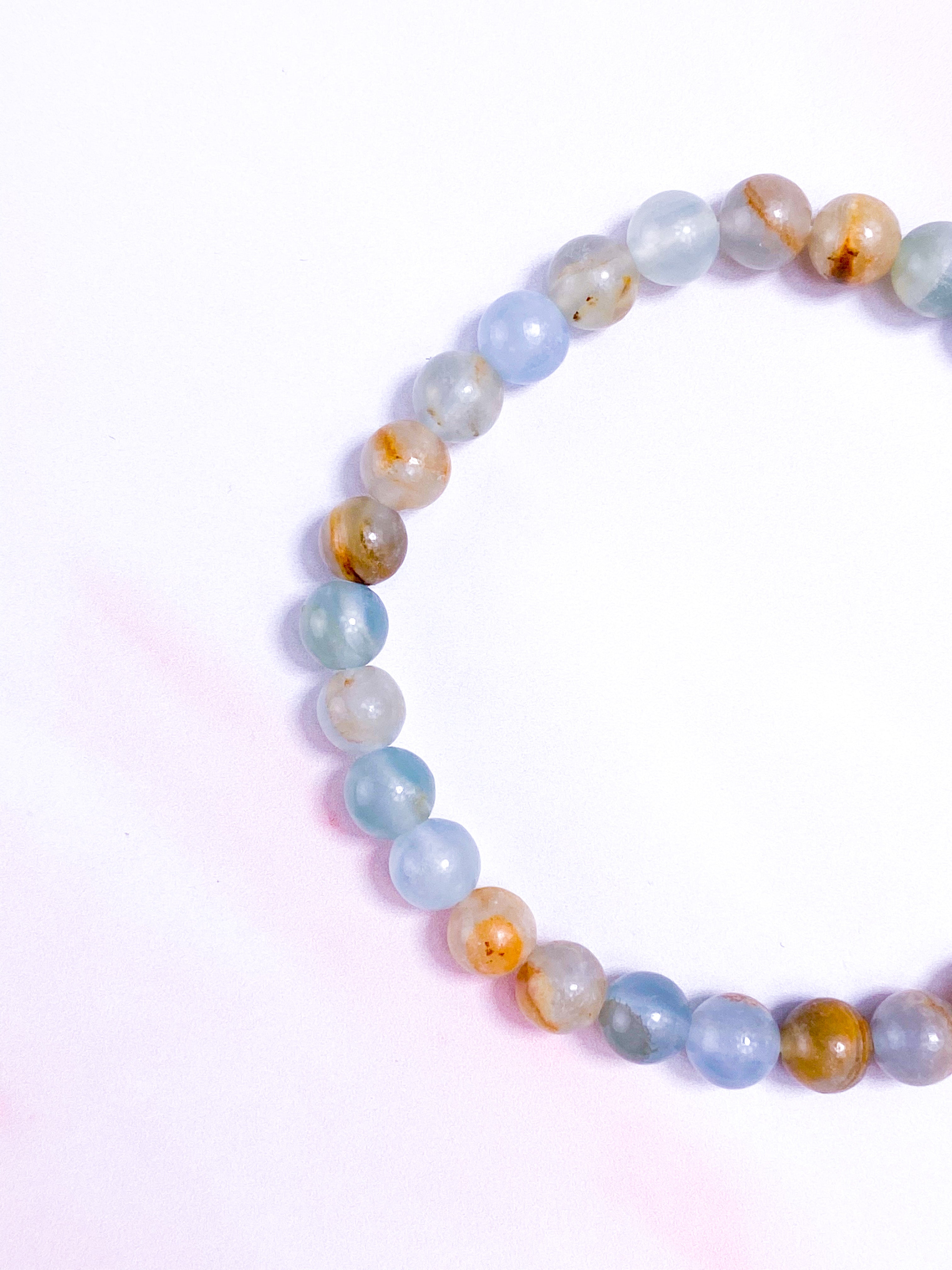 Blå Onyx Armbånd