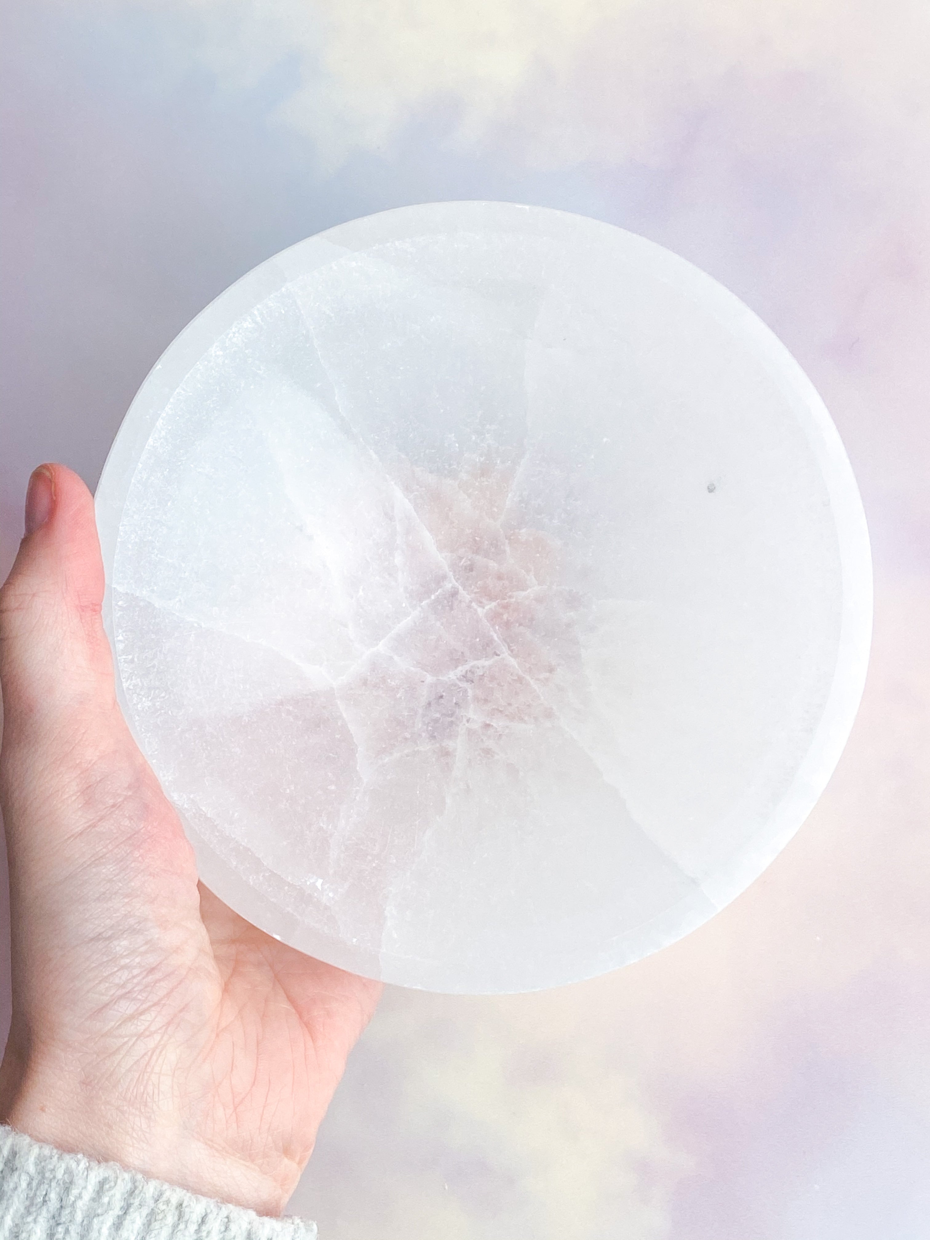 Selenit Skål -  Stor