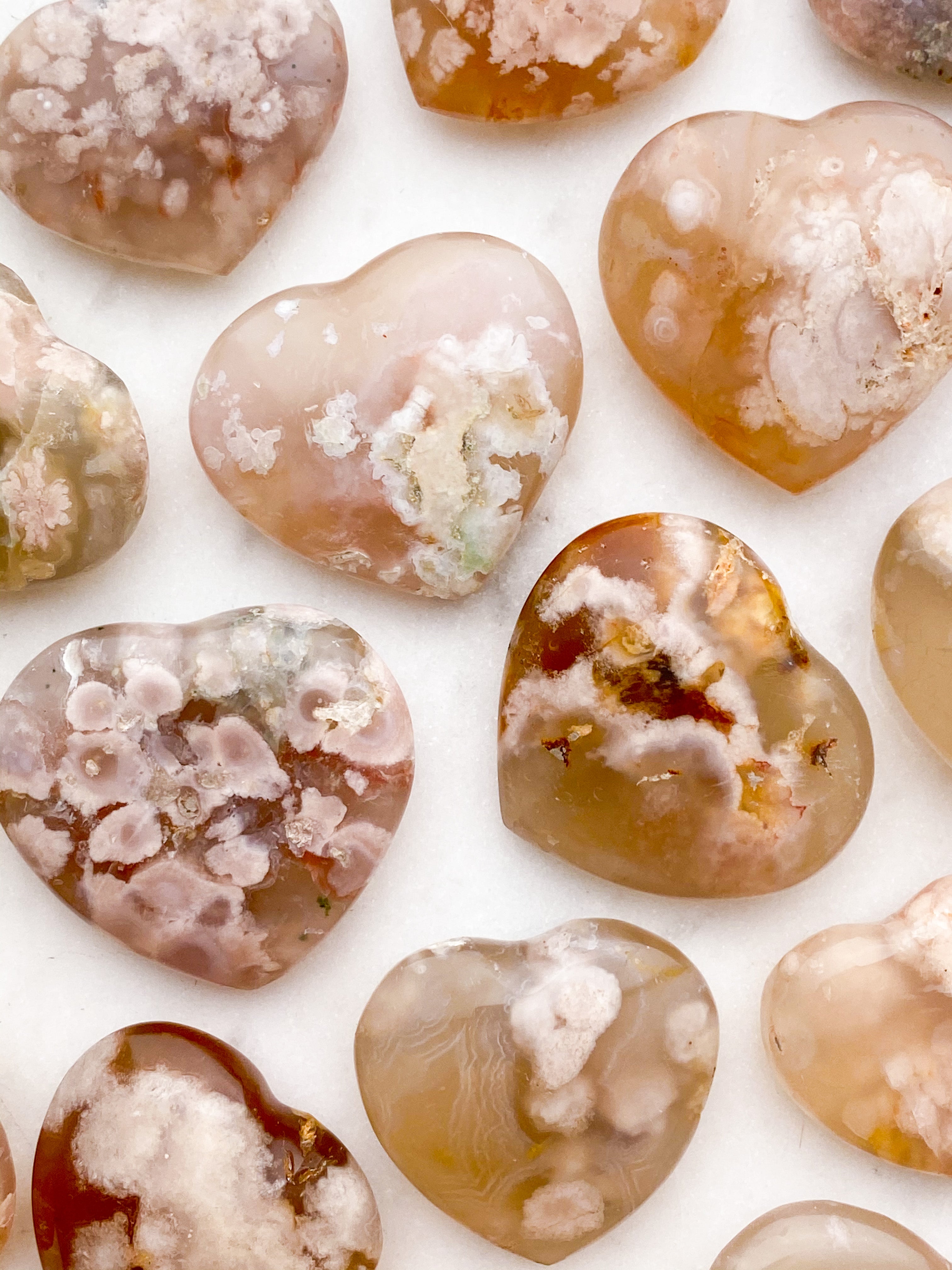 Blomster Agat Hjerte