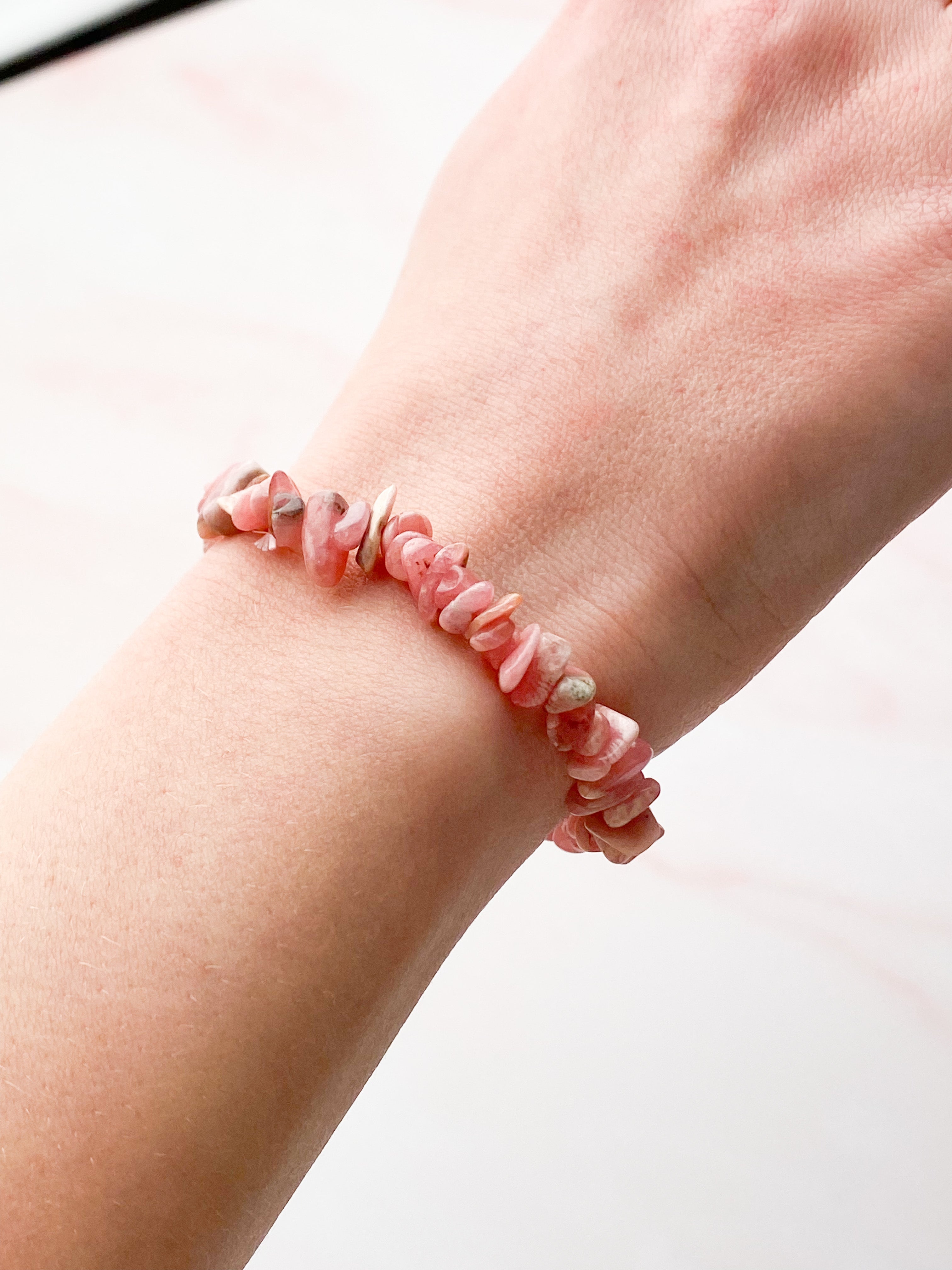 RhodochroSite Chip Armband