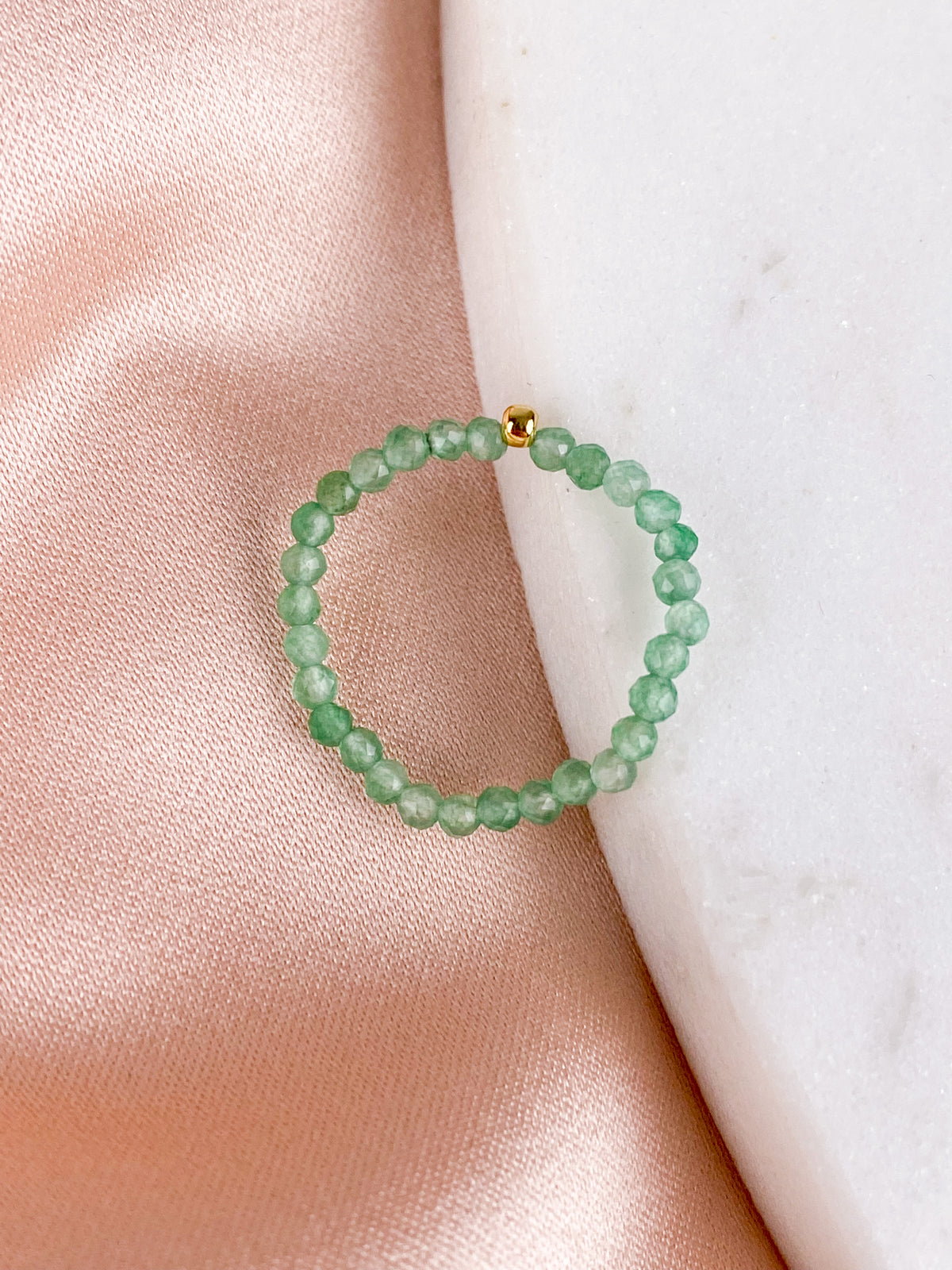 Green Aventurine Ring (Facet)