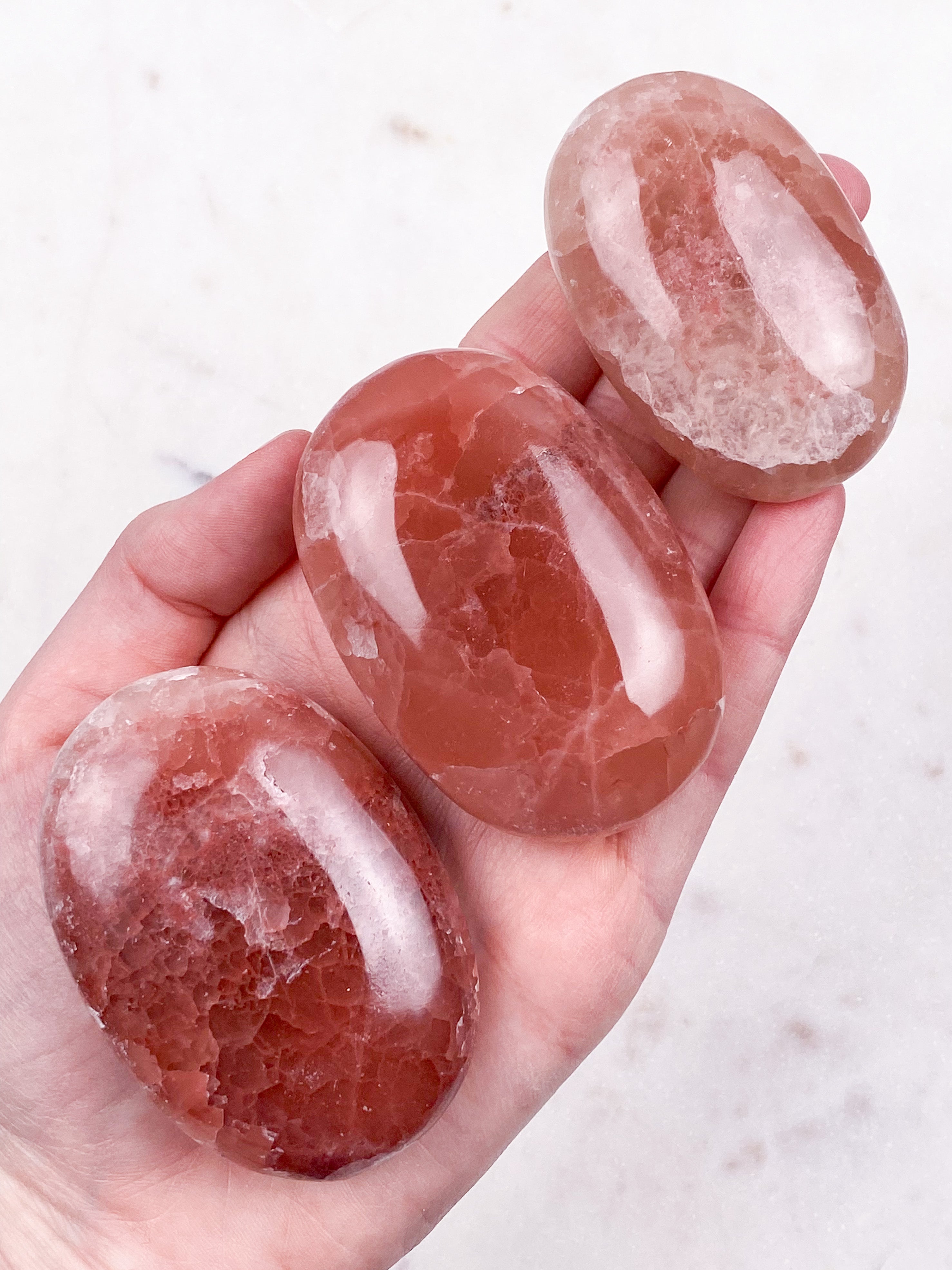 Rosa Calcit Palmstone