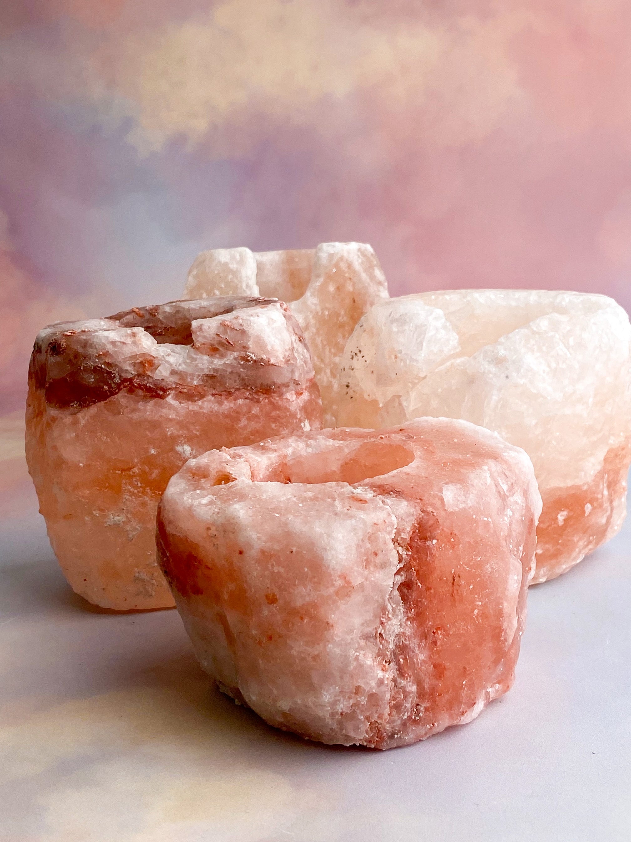 OUTLET - Himalaya Salt Fyrfadsholder