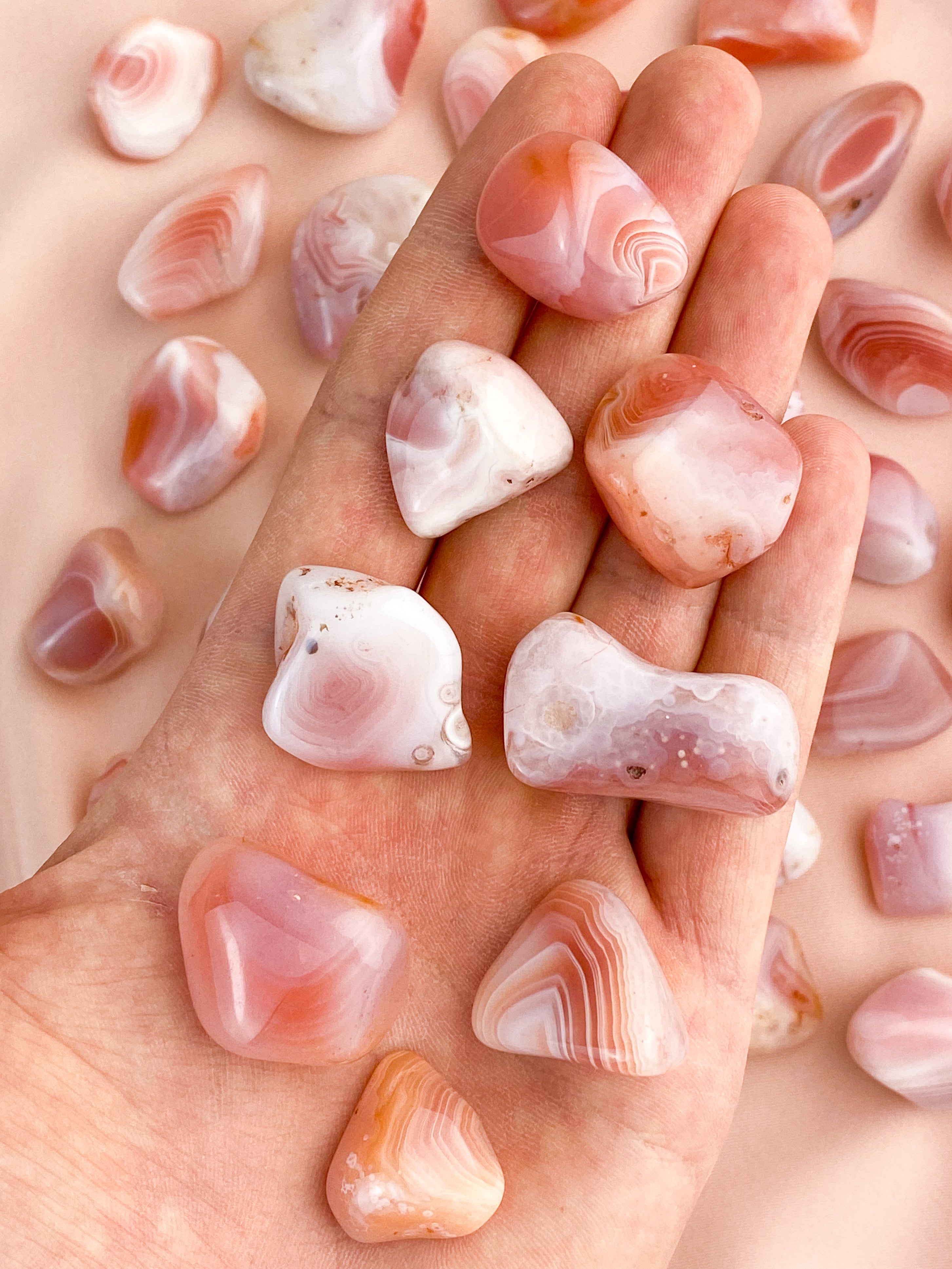 Rosa Botswana Agate Polished