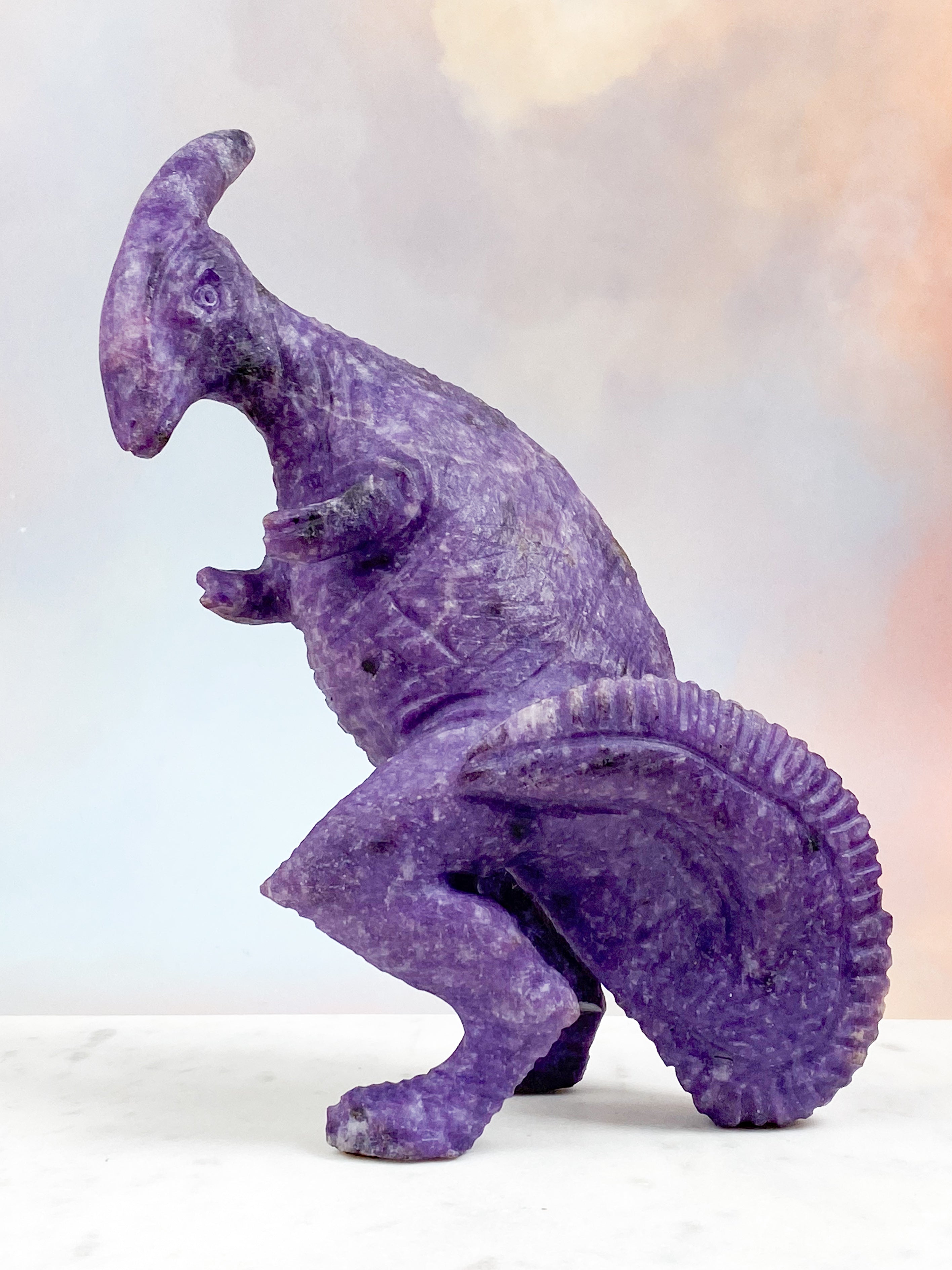 Lepidolit Dinosaur (Nr. 1) Parasaurolophus