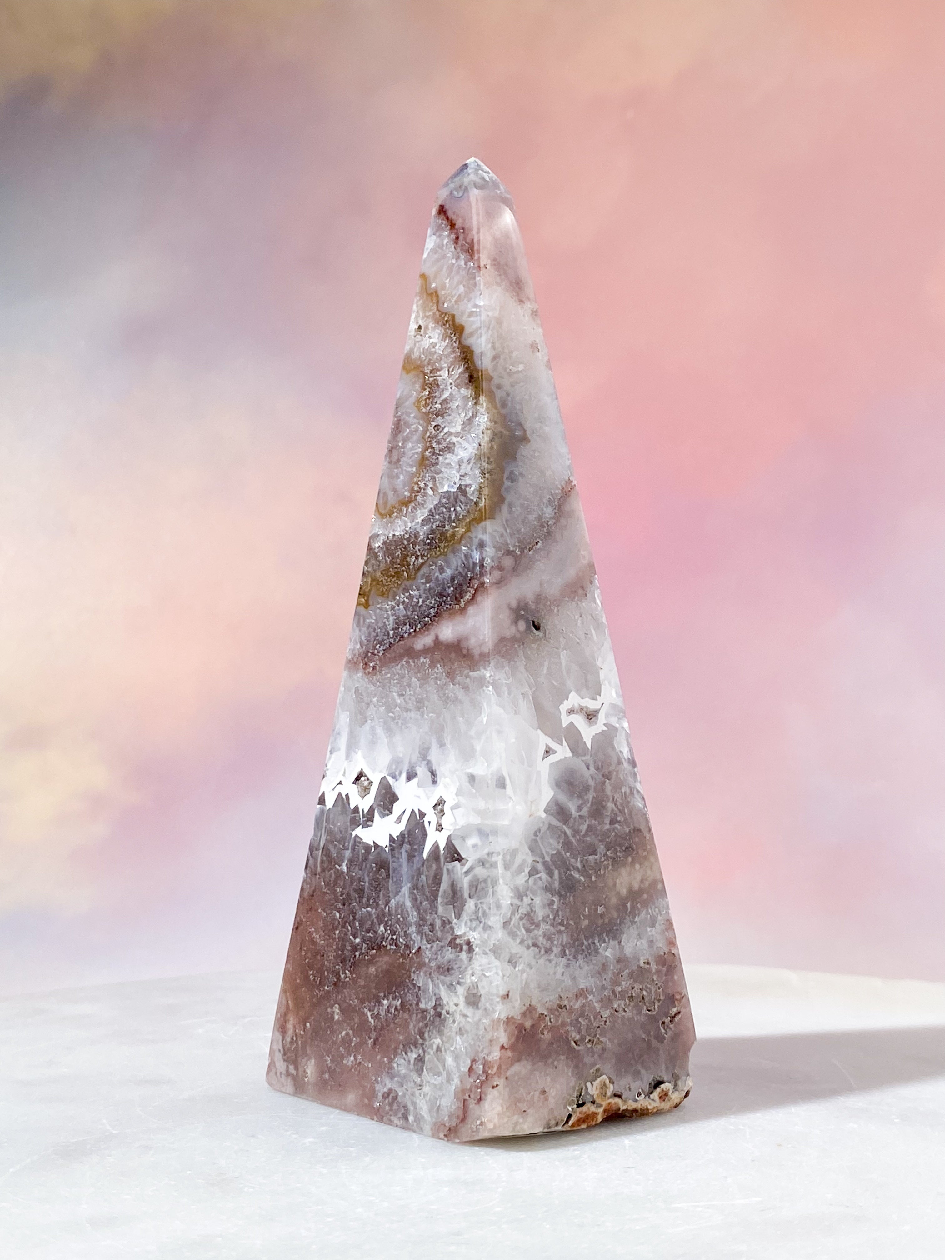 Druzy Agat Tårn (Nr. 24)
