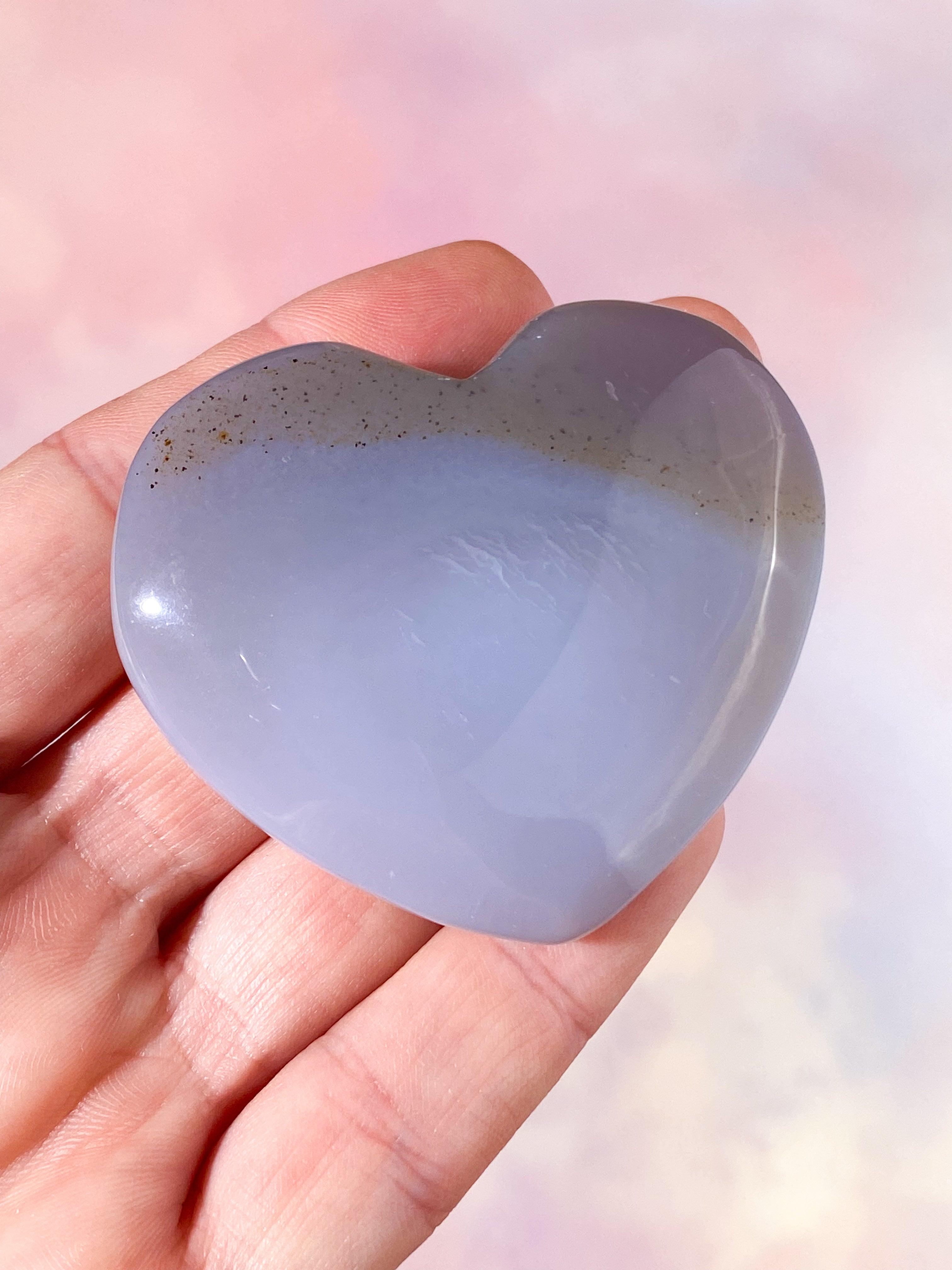 Druzy Agat Hjerte (Nr. 5)