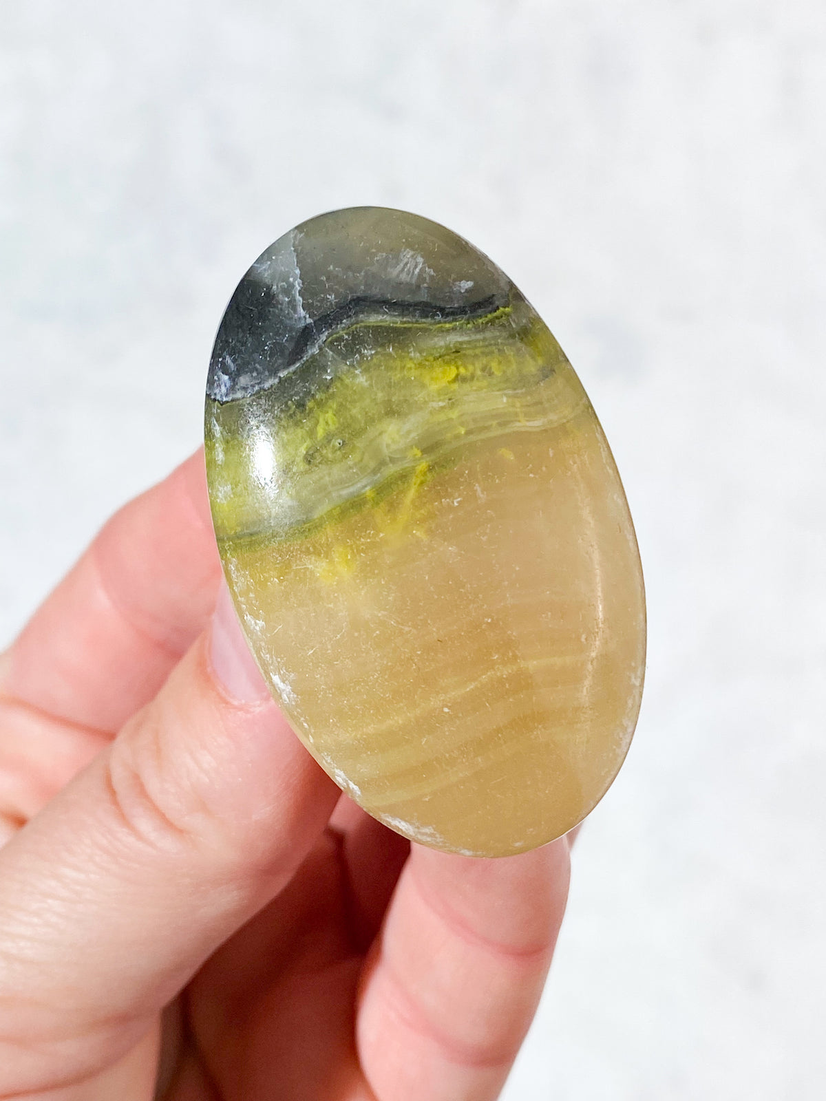 Bumble Bee Calcit Palmstone (Nr. 21)