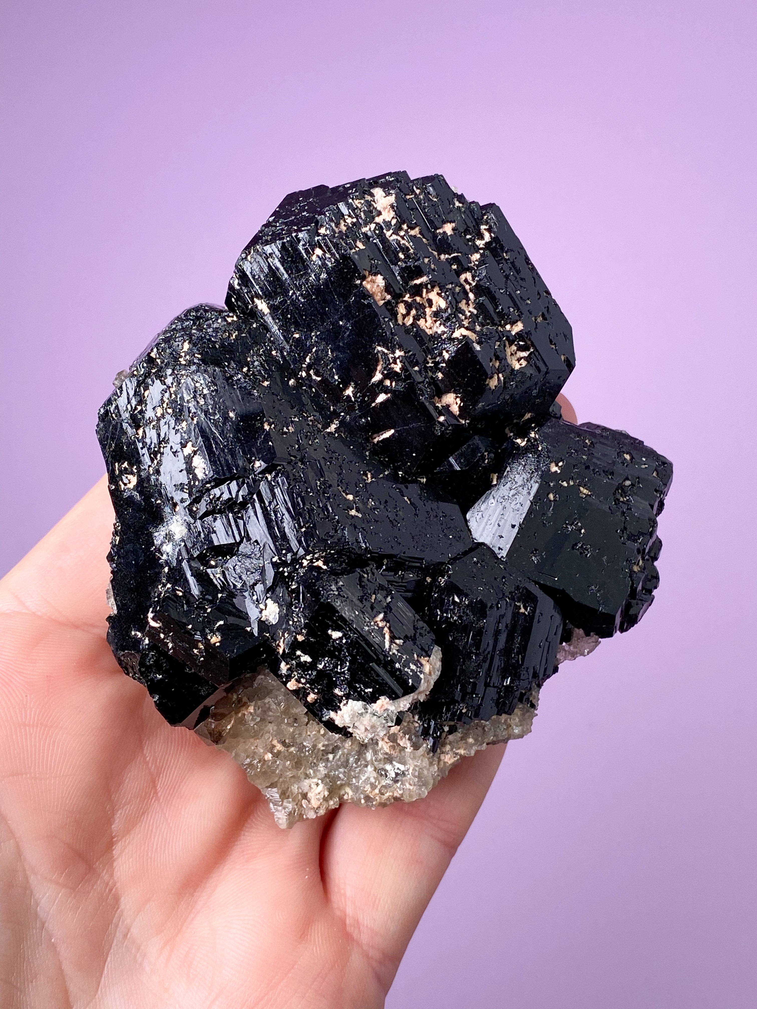 Sort Turmalin Klynge (Nr. 3)